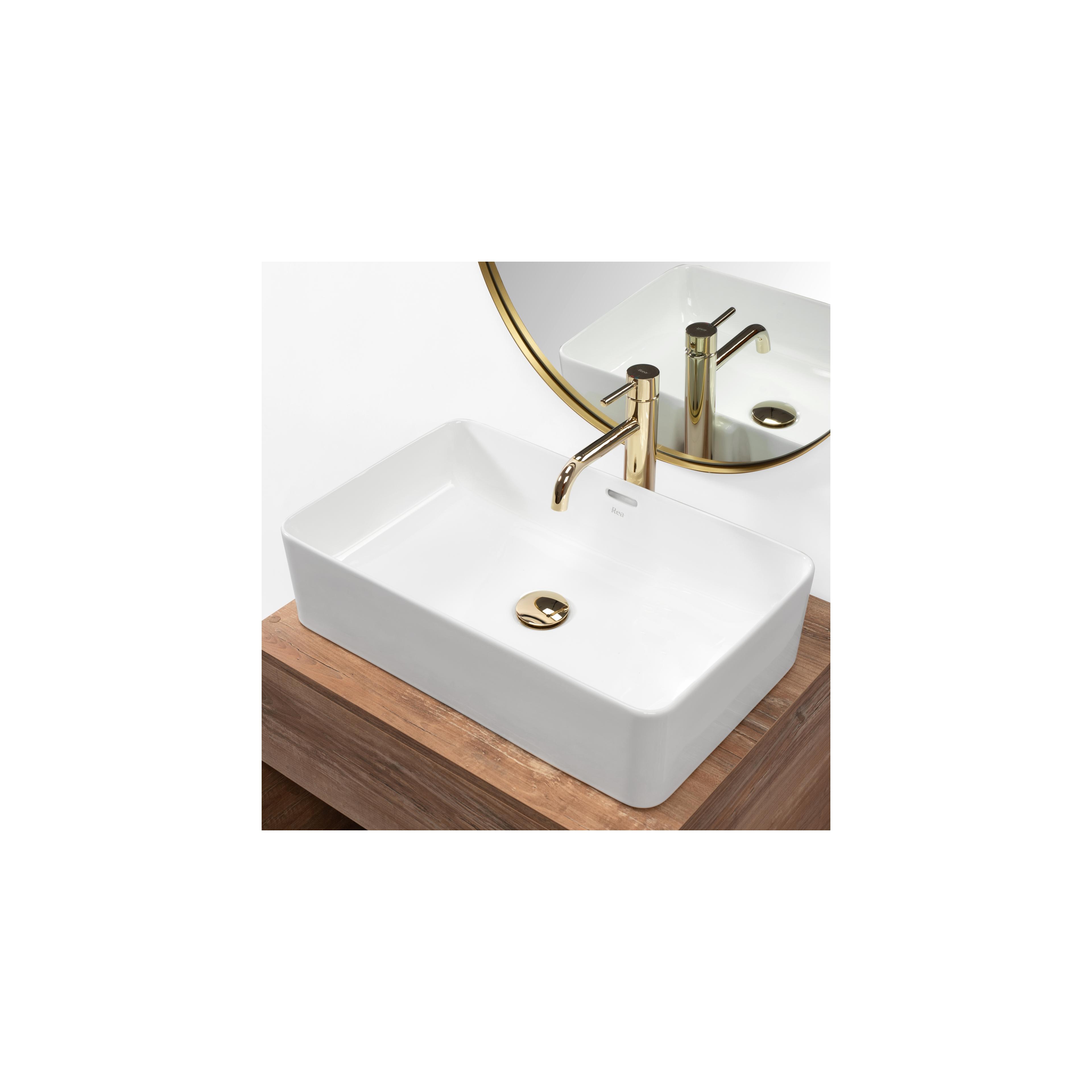 Aufsatzwaschbecken Rea Berta 55 White