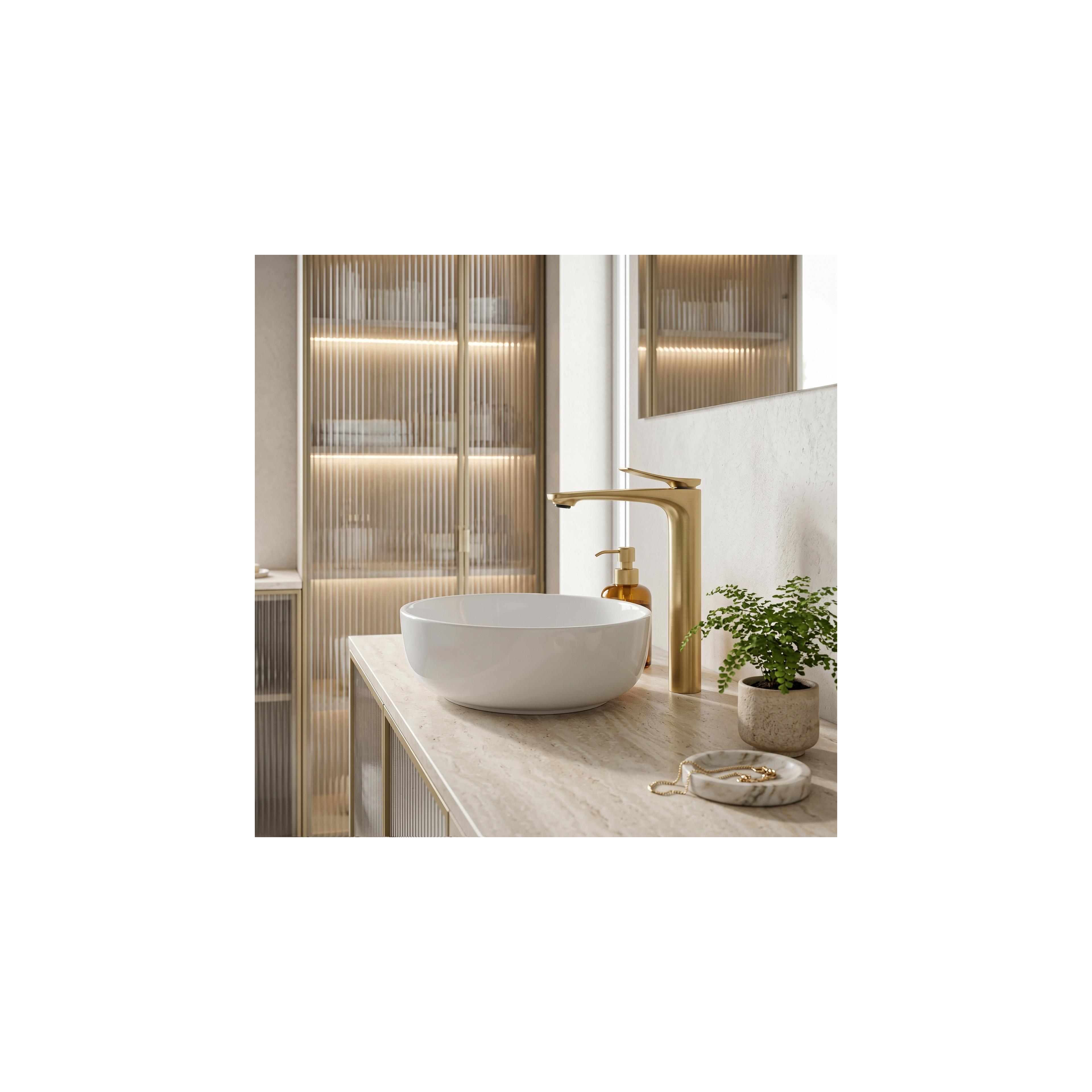 Robinet de lavabo PREMIUM Rea Vision Brush Gold High