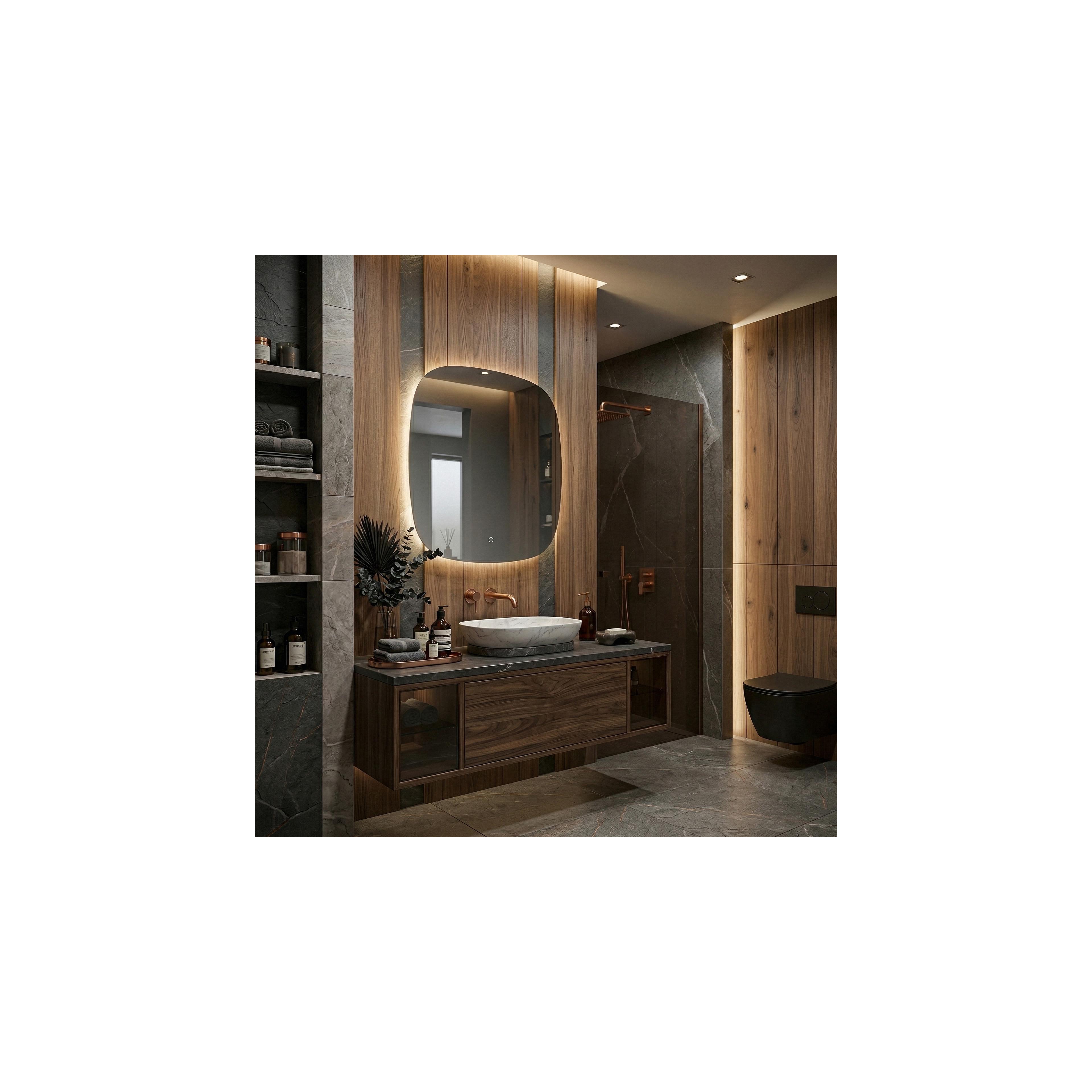 Spiegel LED 70x70cm TOP