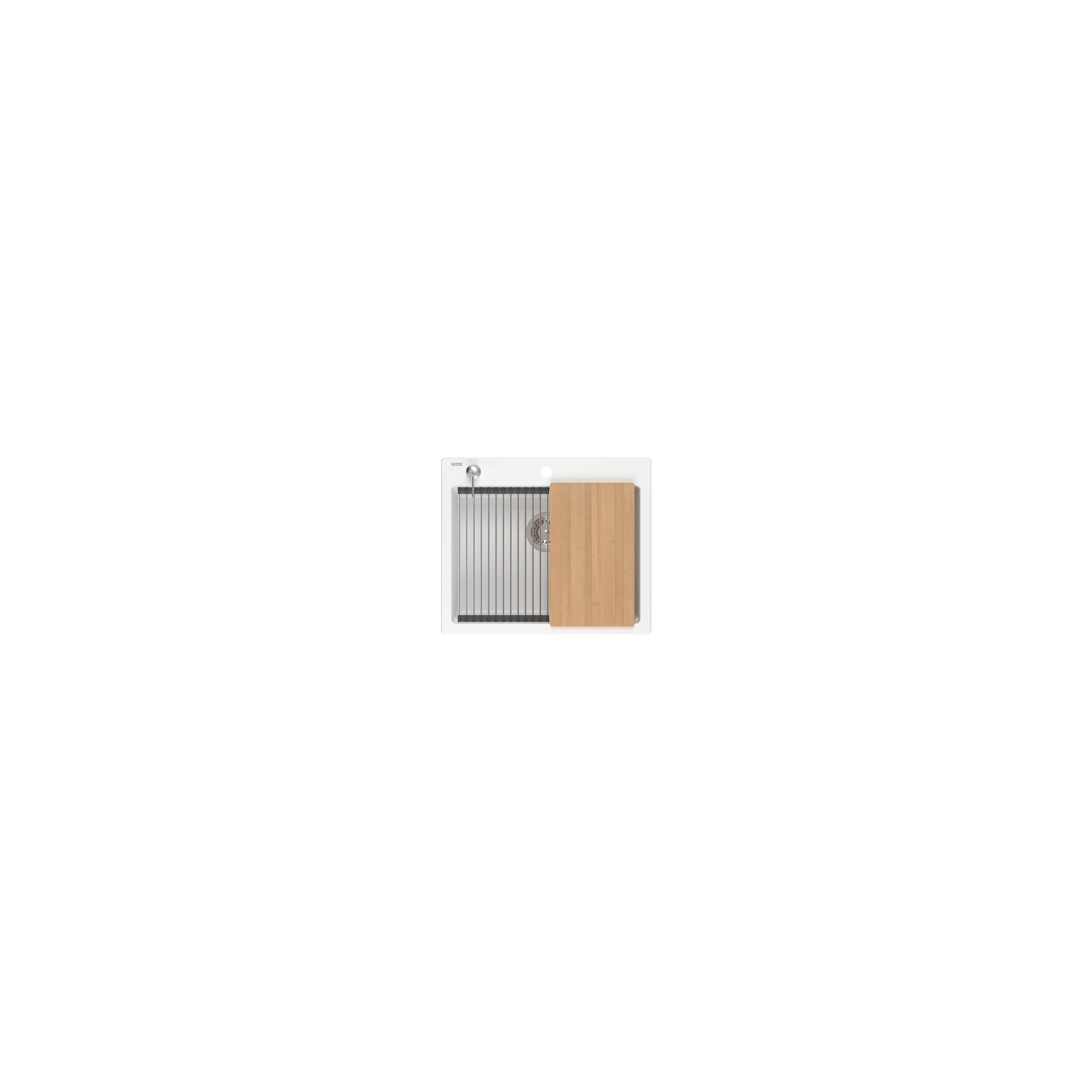 Granitspülbecken KURT 110 WORKSTATION White