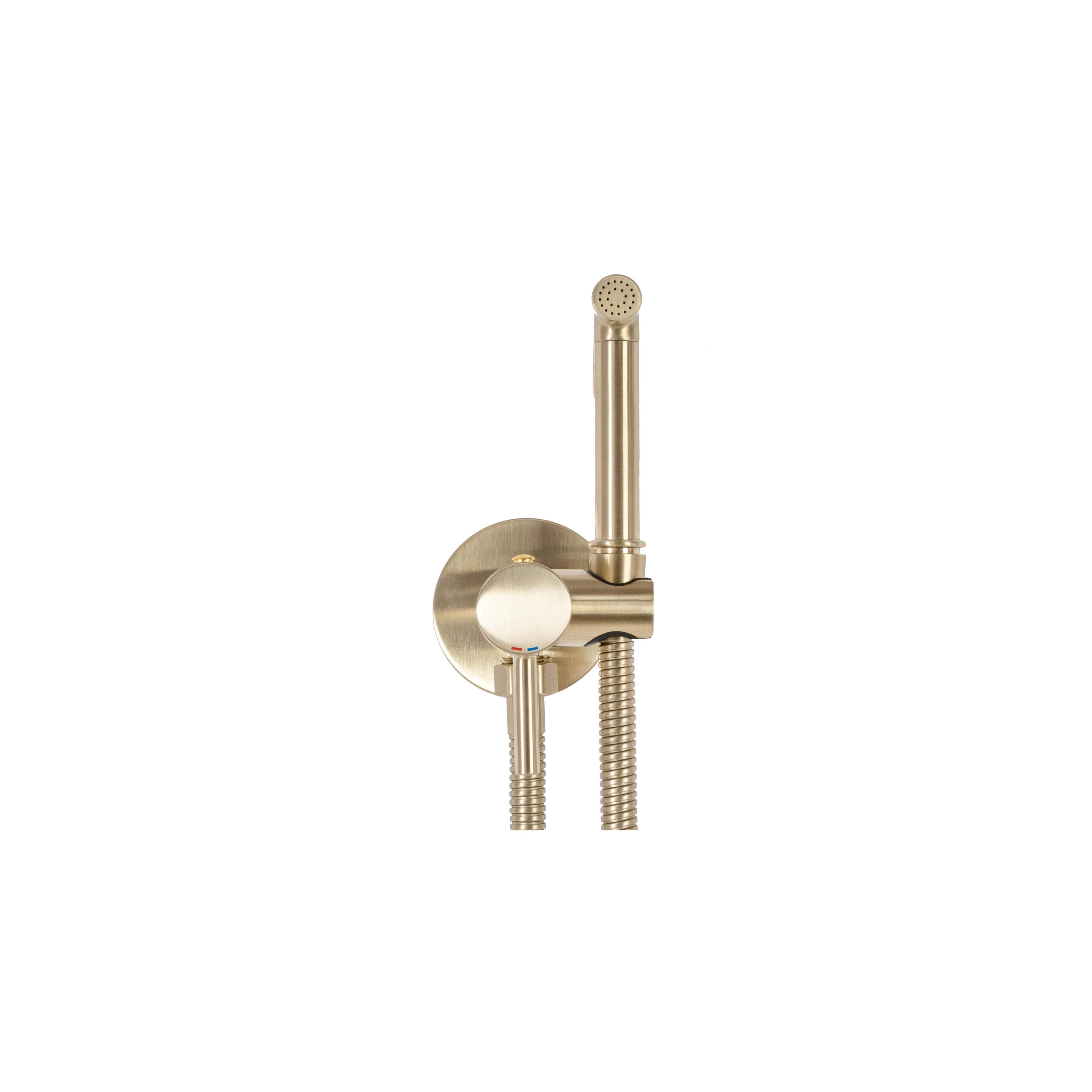 Bidet faucet  Lungo Loop Gold Brush