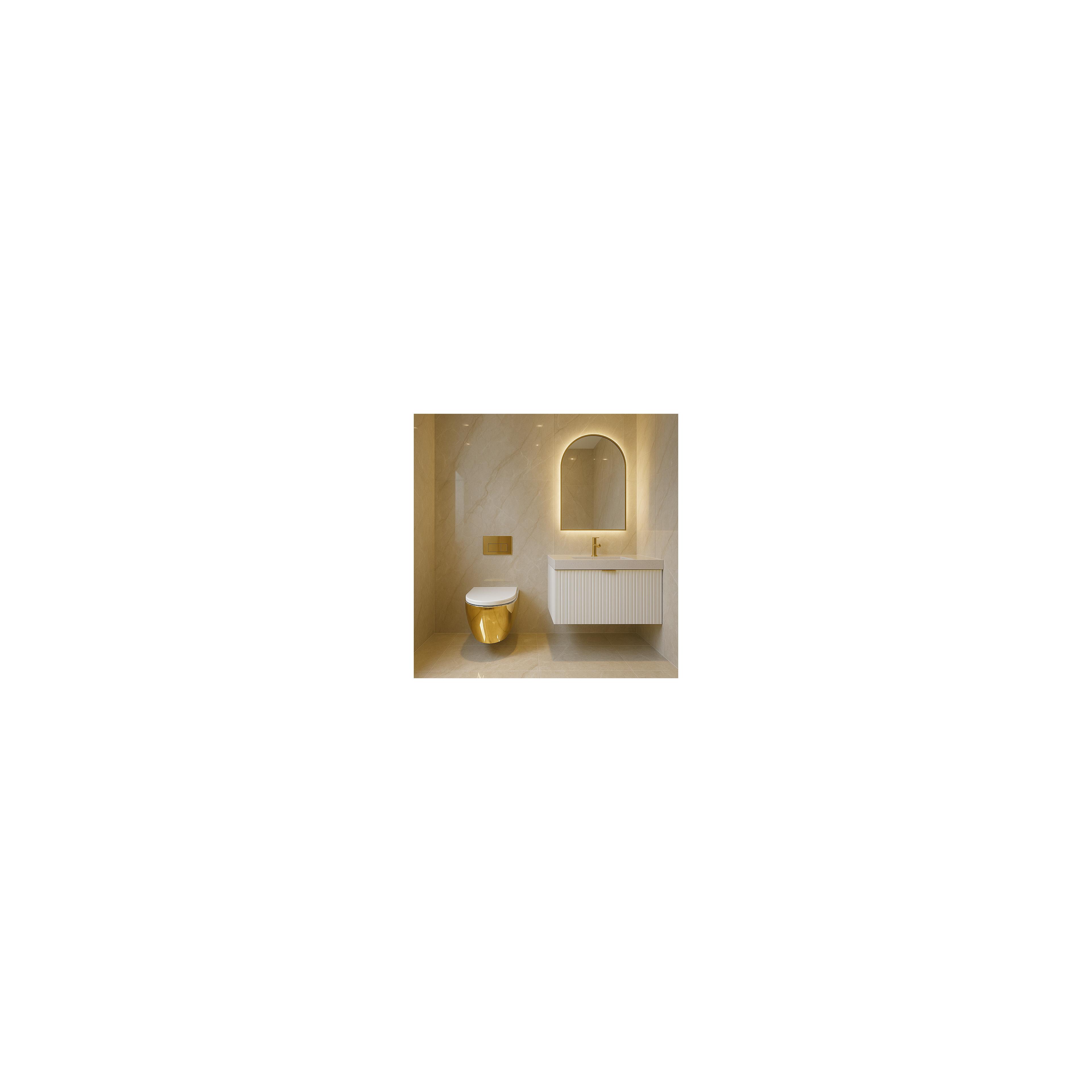 WC Schüssel Randlos Rea Carlo Mini Tornado NF WHITE GOLD