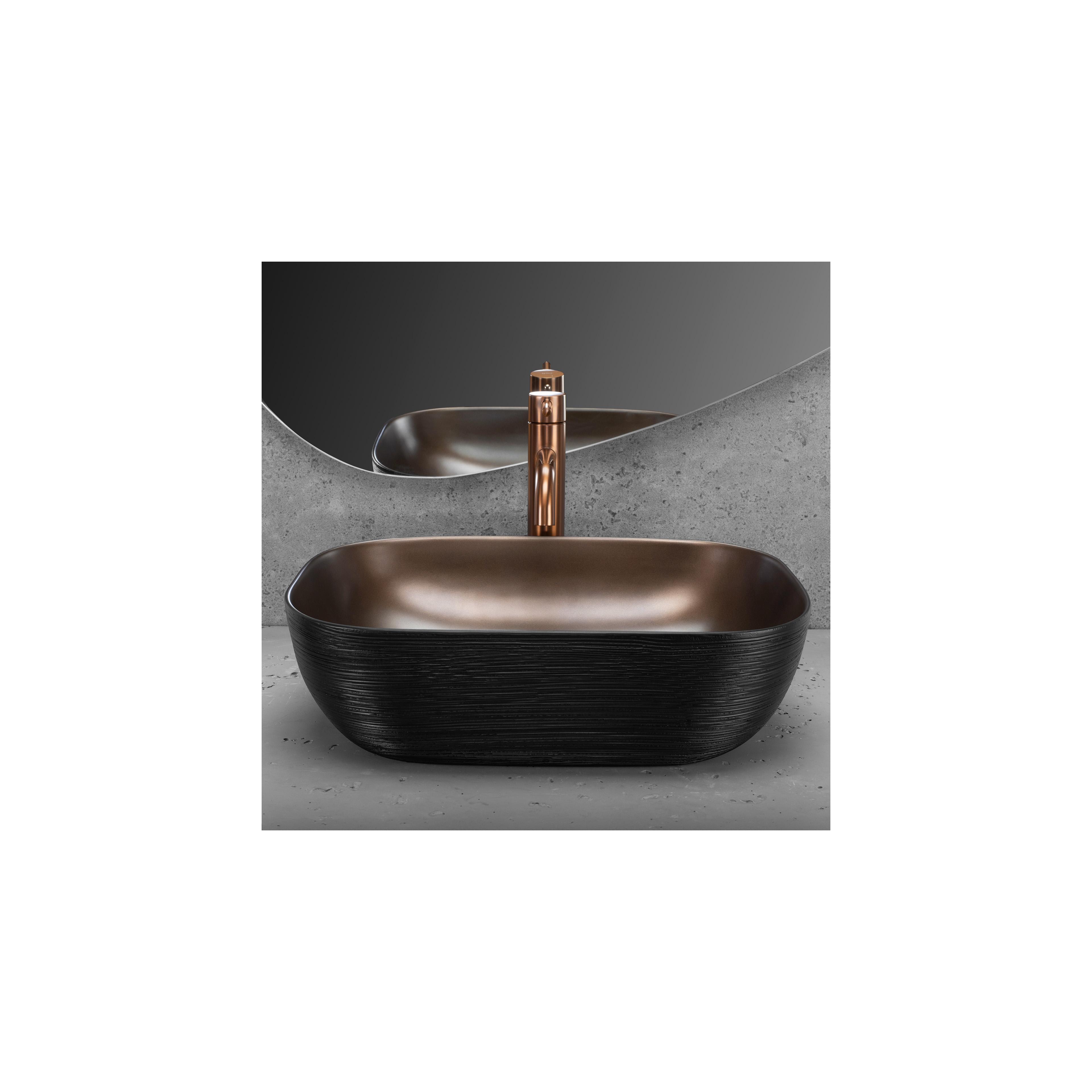 Νιπτήρας Rea Belinda COPPER BRUSH  / Black 46.5 x 33 x 13.5 εκ