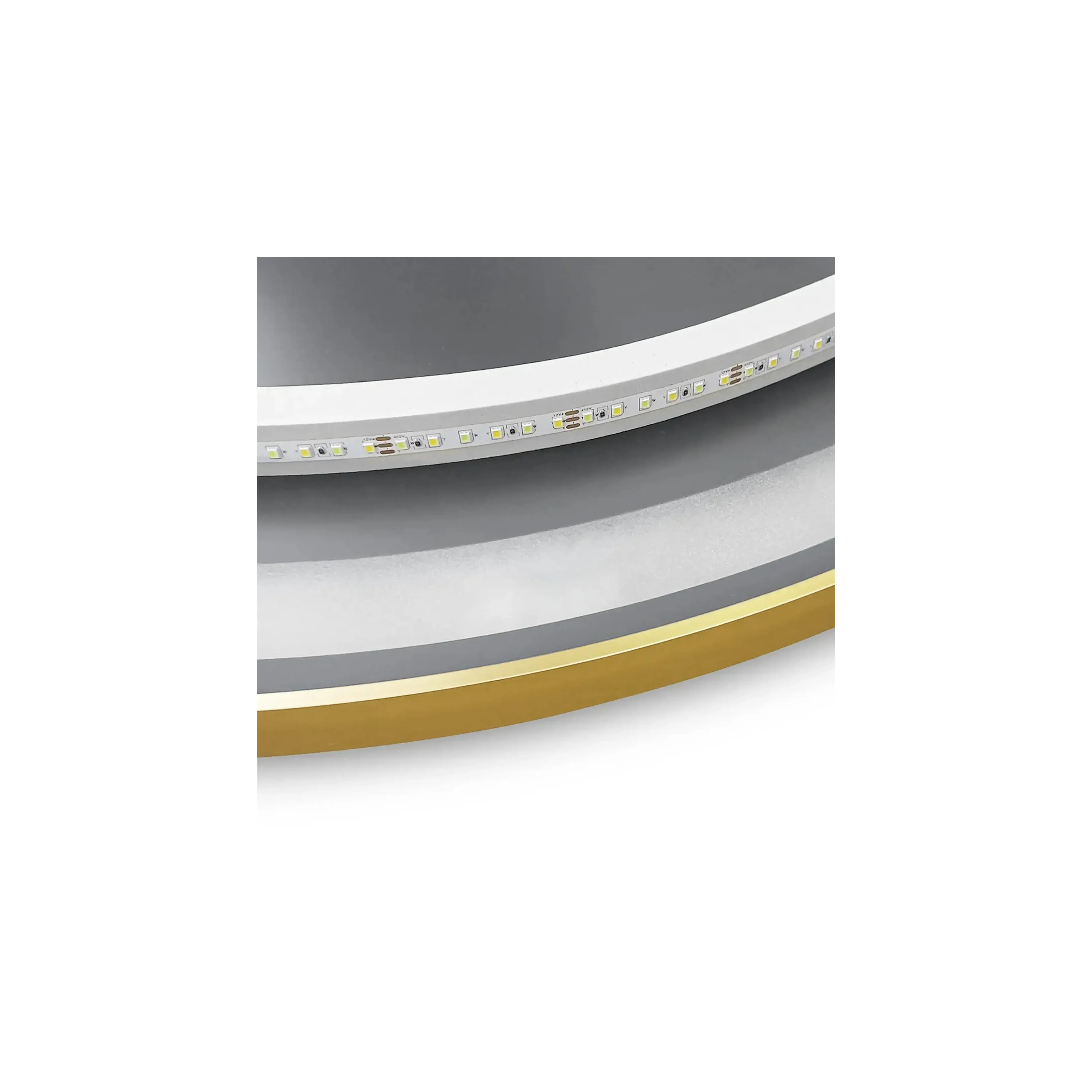 Mirror LED 50cm MMJ BRUSH GOLD