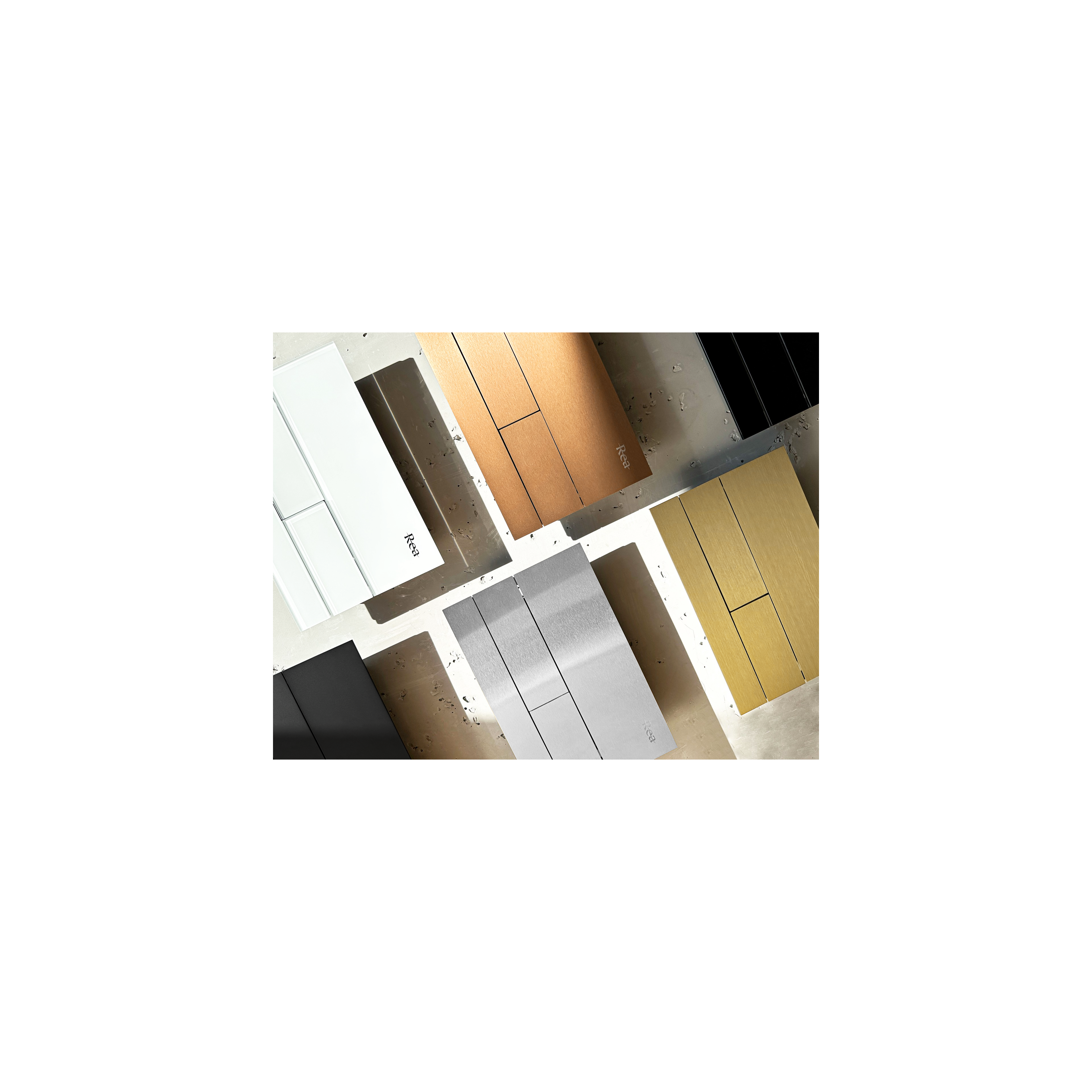 WC öblítő gomb Rea T K011A-Q és Slim 024N Gold Brush