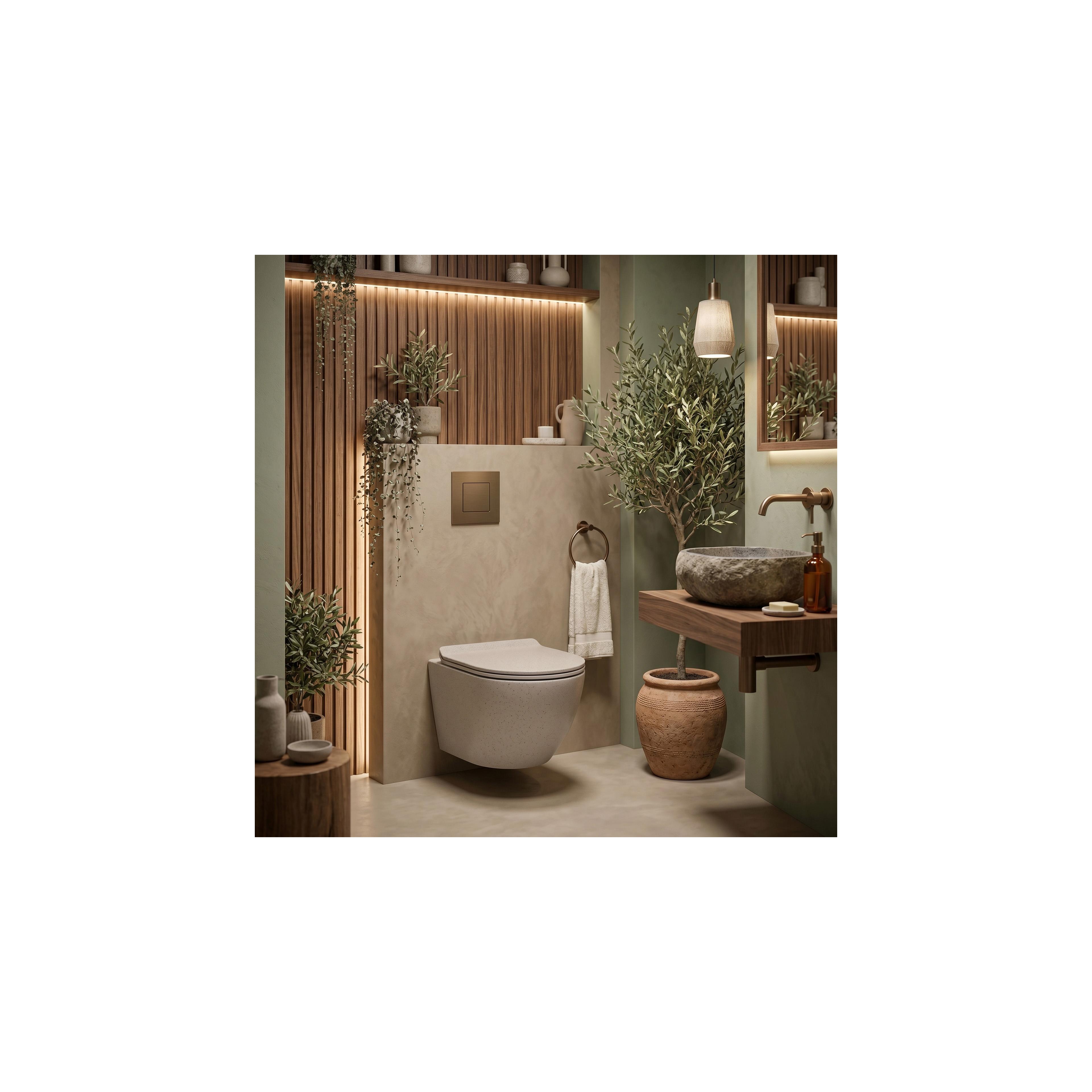Toilet bowl REA Carlo Mini Tornado Greige