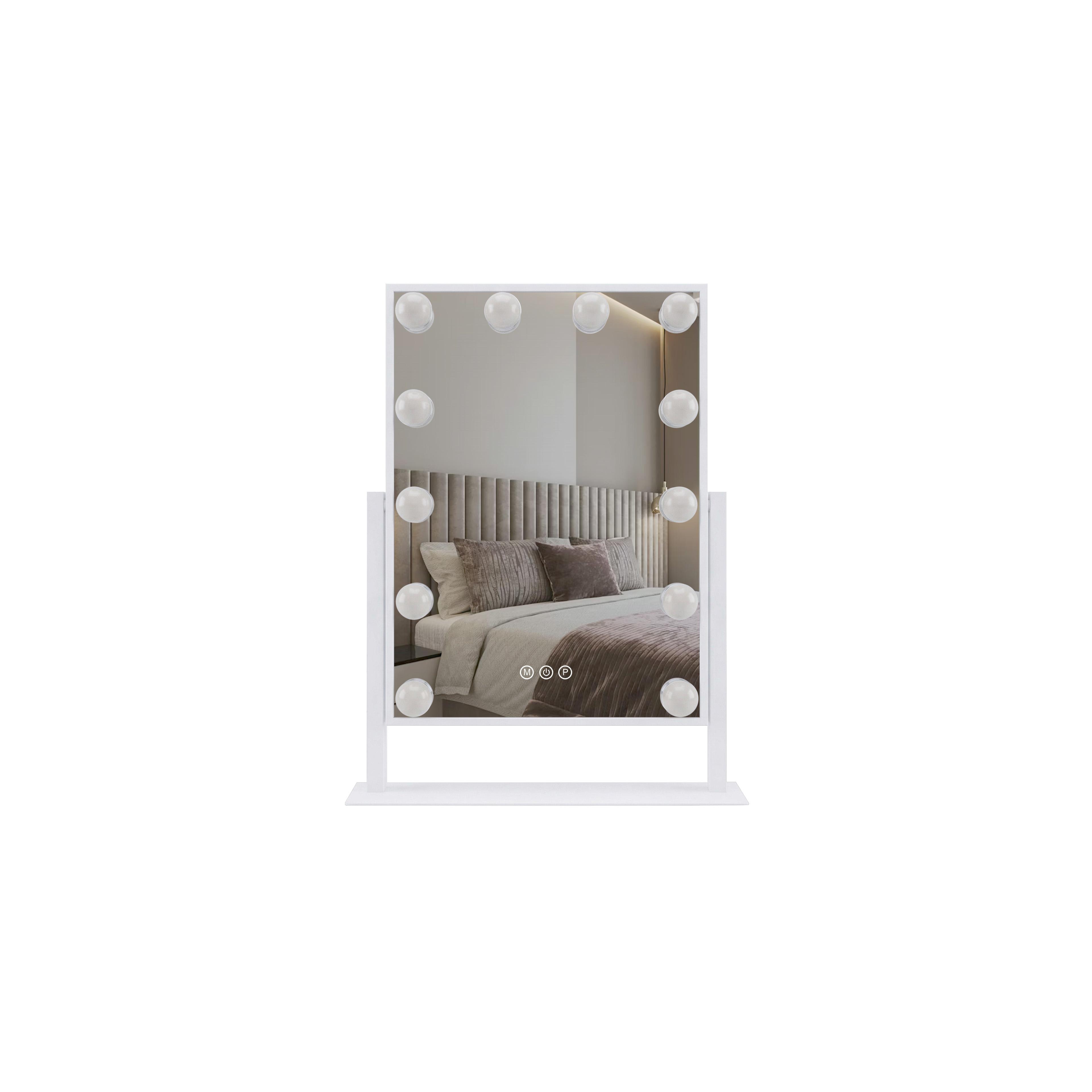 Miroir LED HOLLYWOOD White 30x40