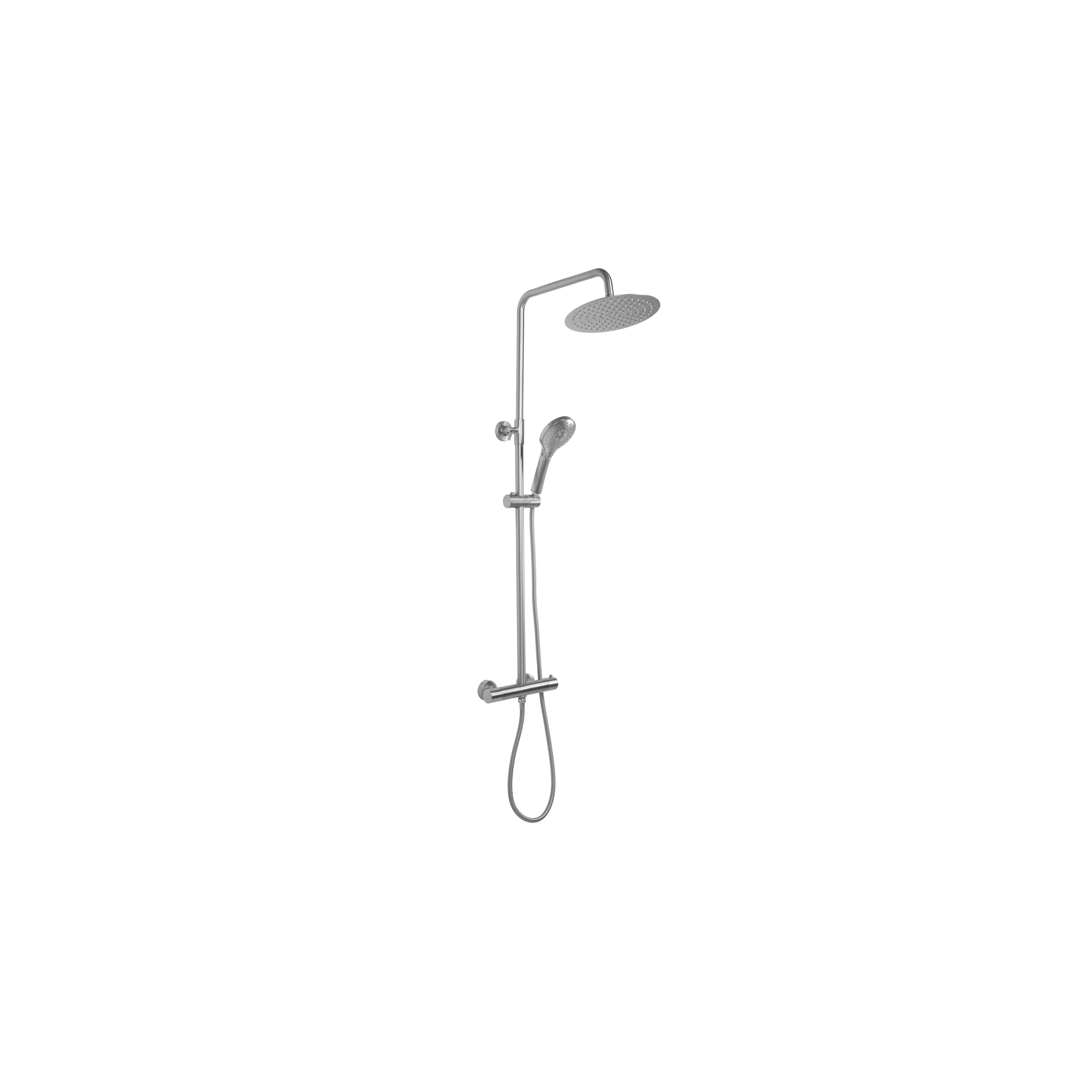 Set doccia con termostato REA VINCENT NICKEL BRUSH INOX