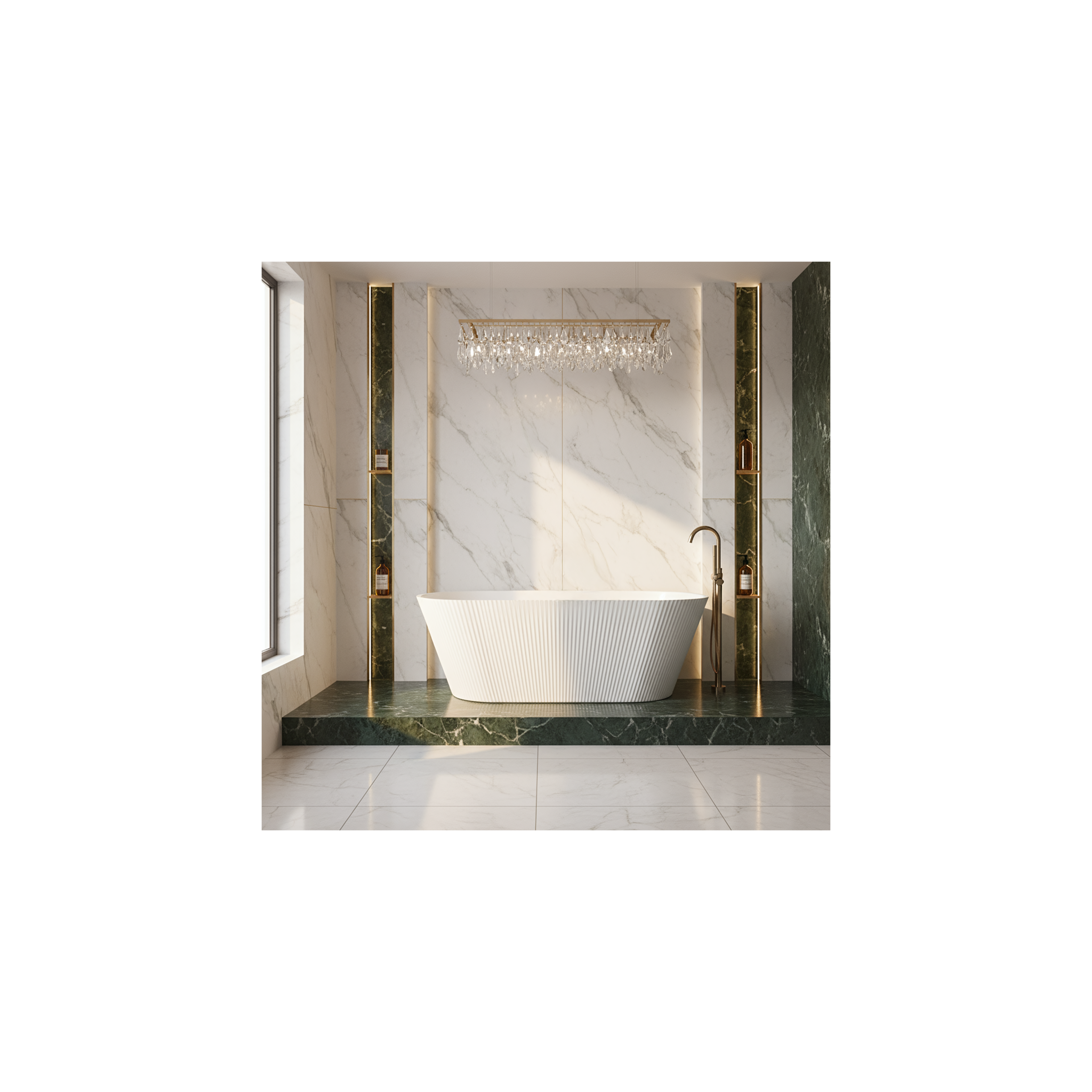 Baignoire autoportante en acrylique OFELIA 170