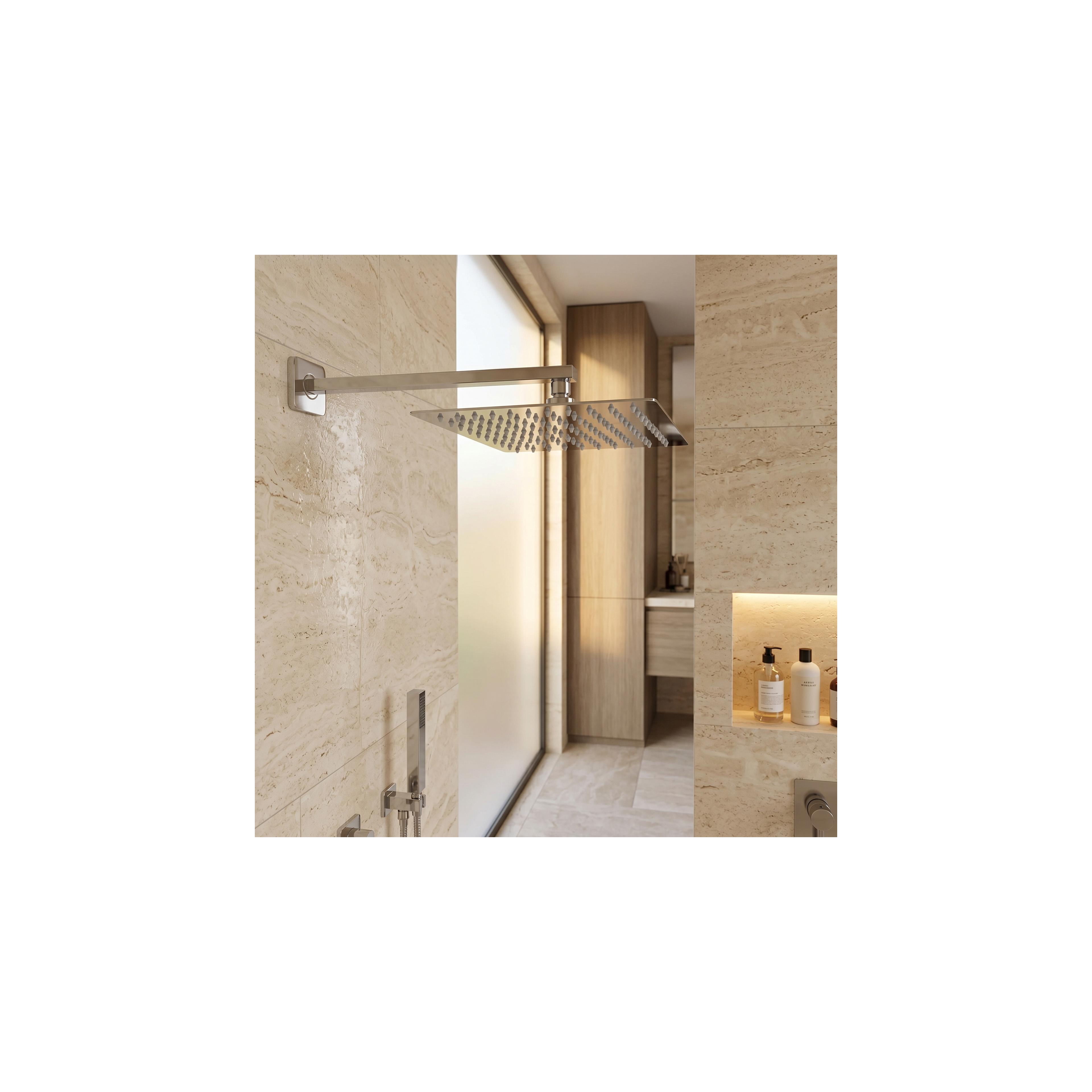Square shower arm REA JS-9022 40cm Chrome