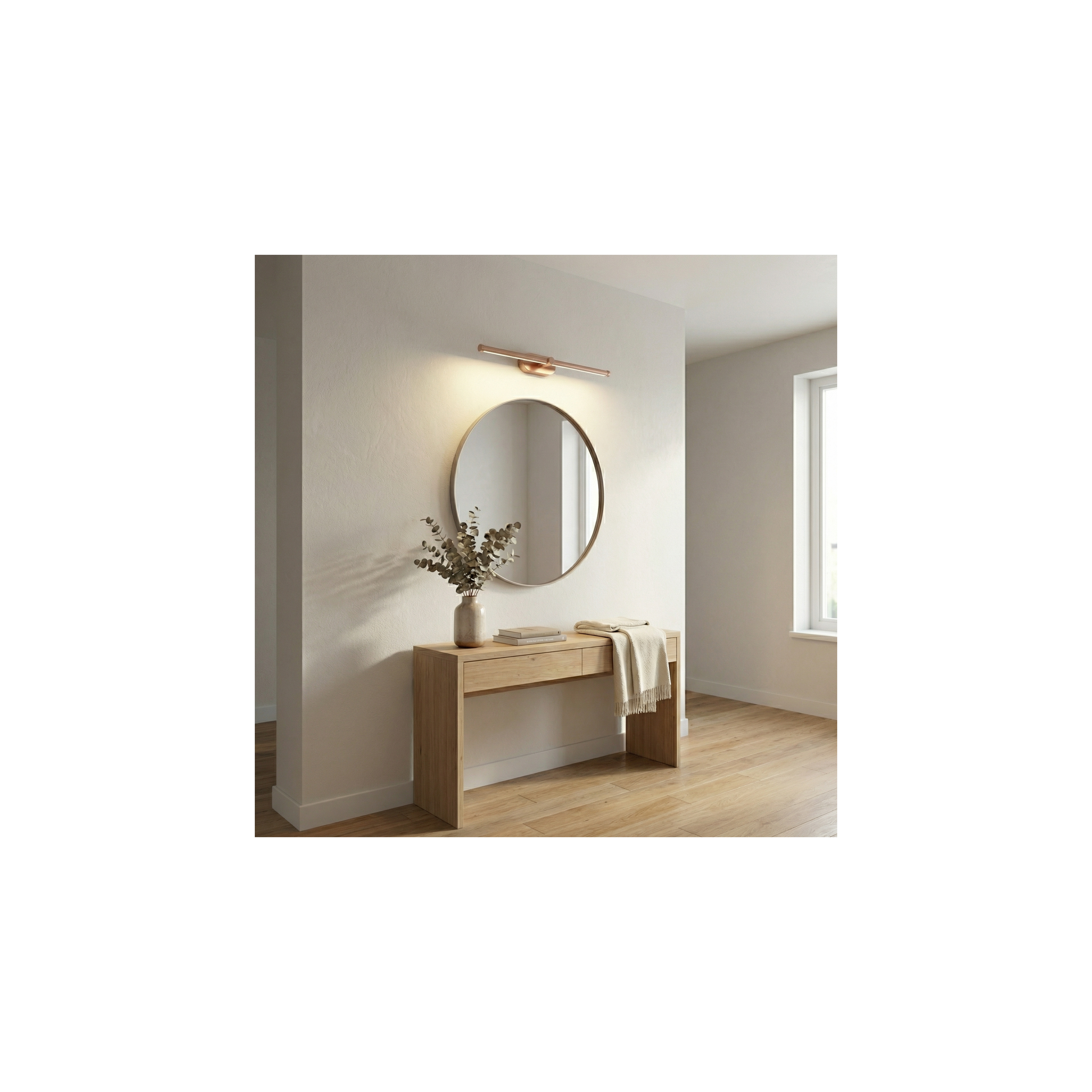 Bad LED-Wandleuchte APP1895-1W 40 cm BRUSH COPPER