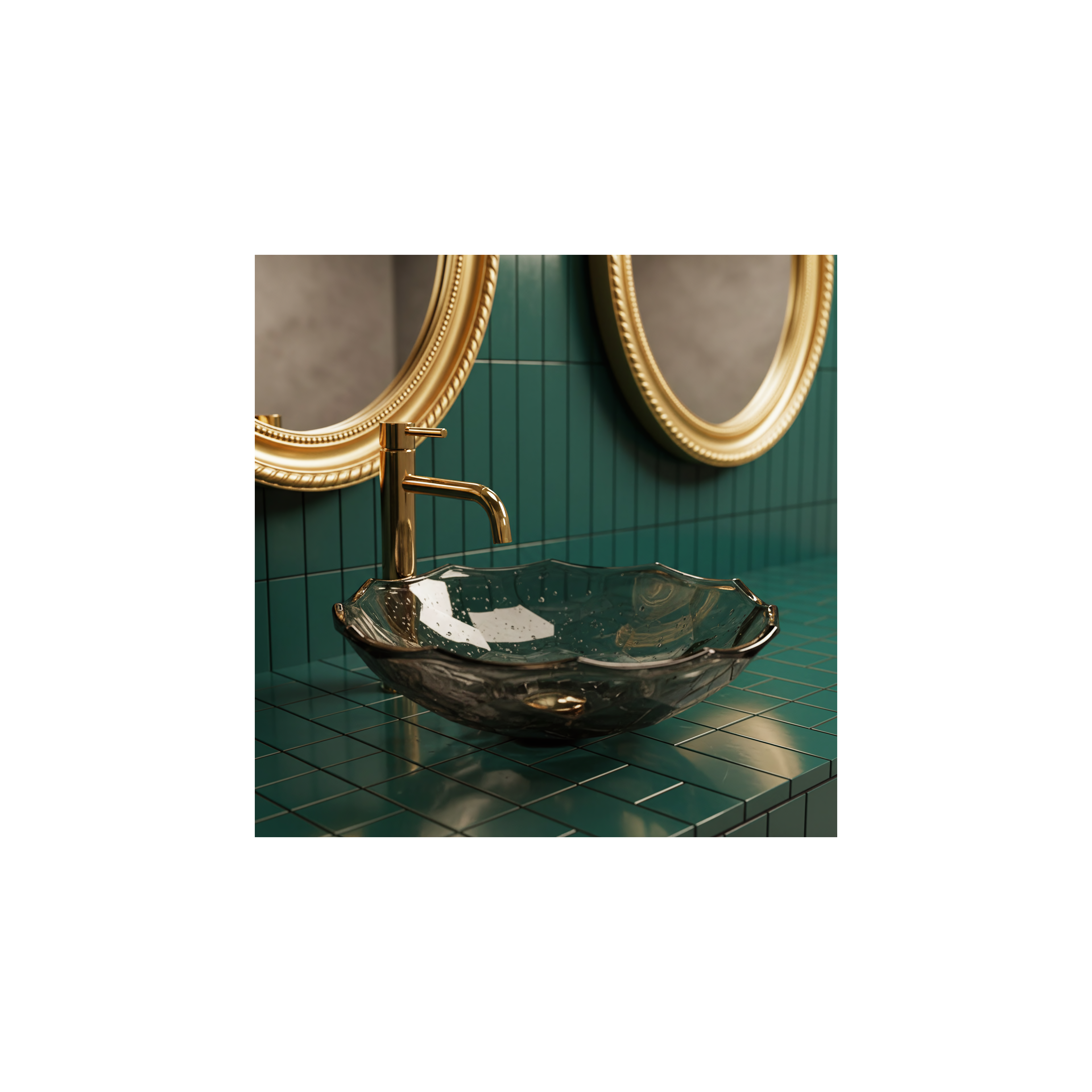 Countertop Basin REA ICE BLACK