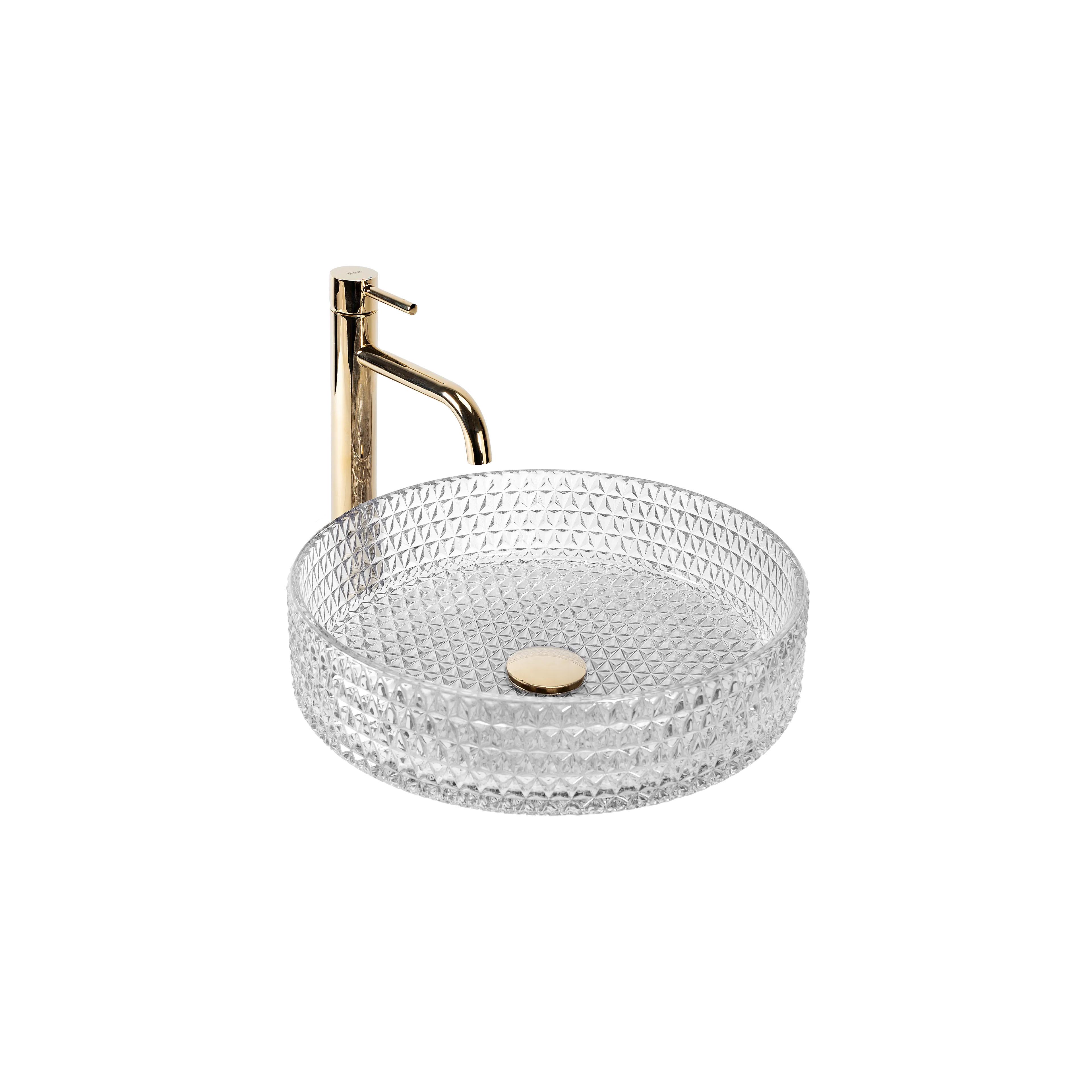 Aufsatzwaschbecken Rea Cristal Transparent 39