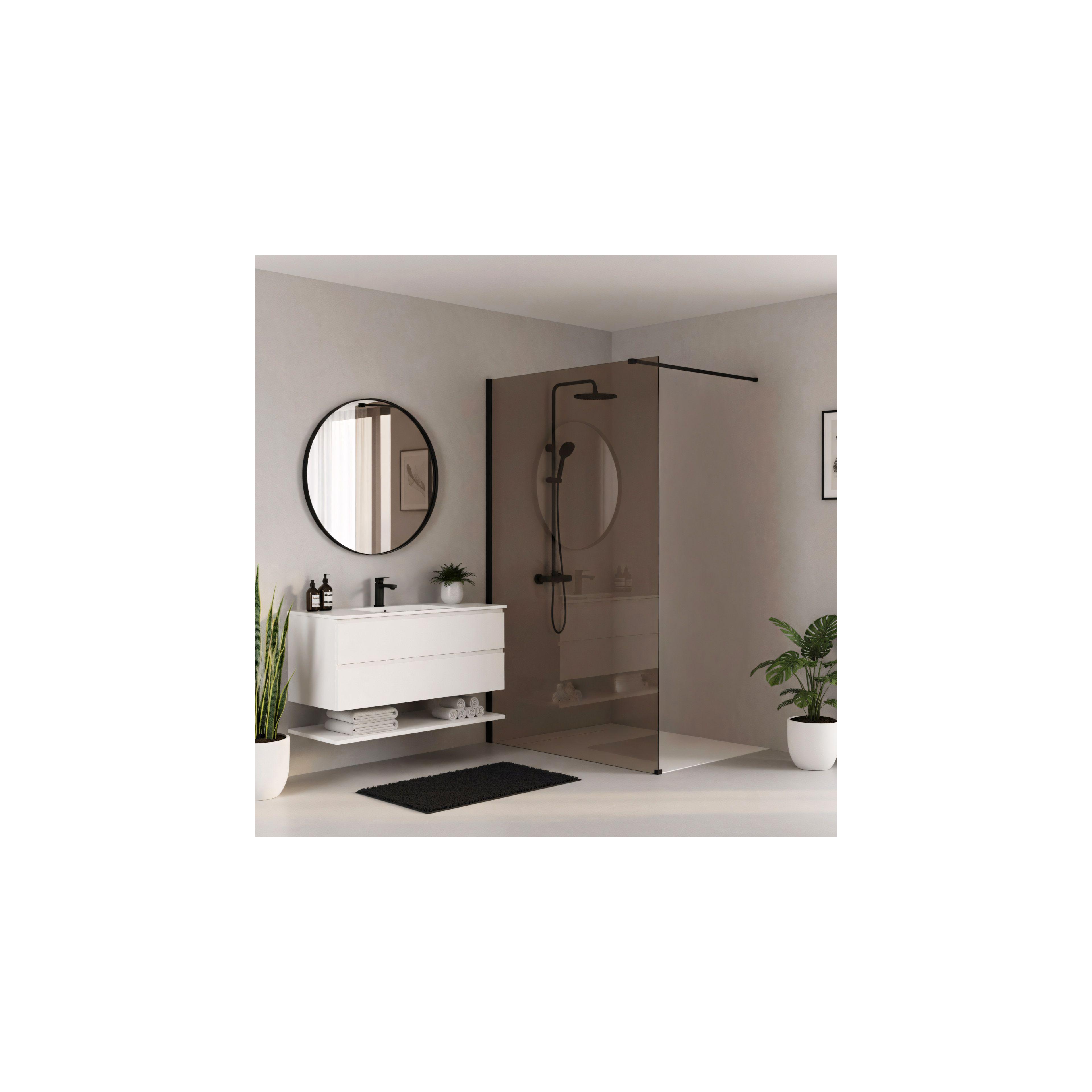 Sprchová zástěna Rea Flexi Brown / Black 120