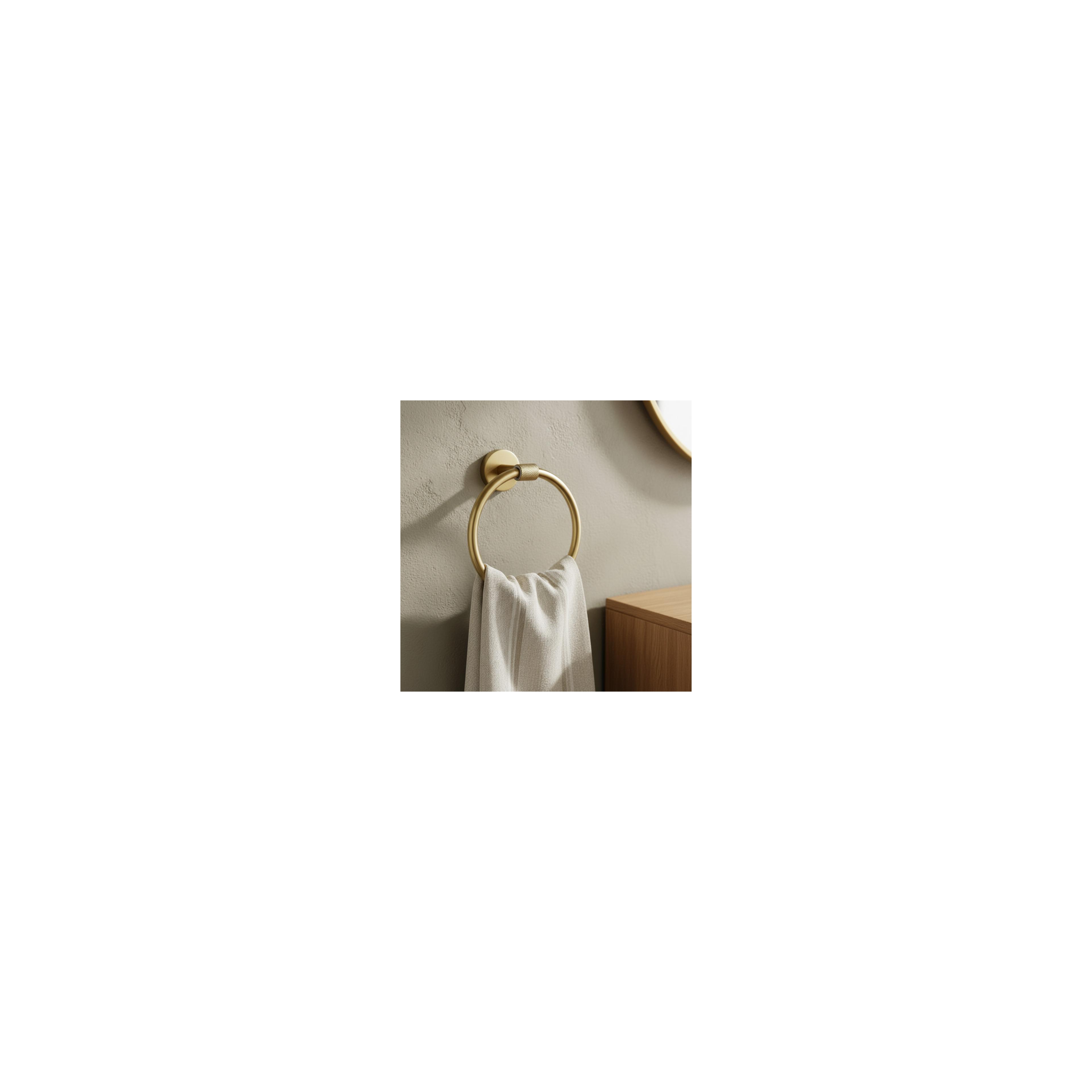 Handtuchhalter Ring 5710 Galo Brush Gold