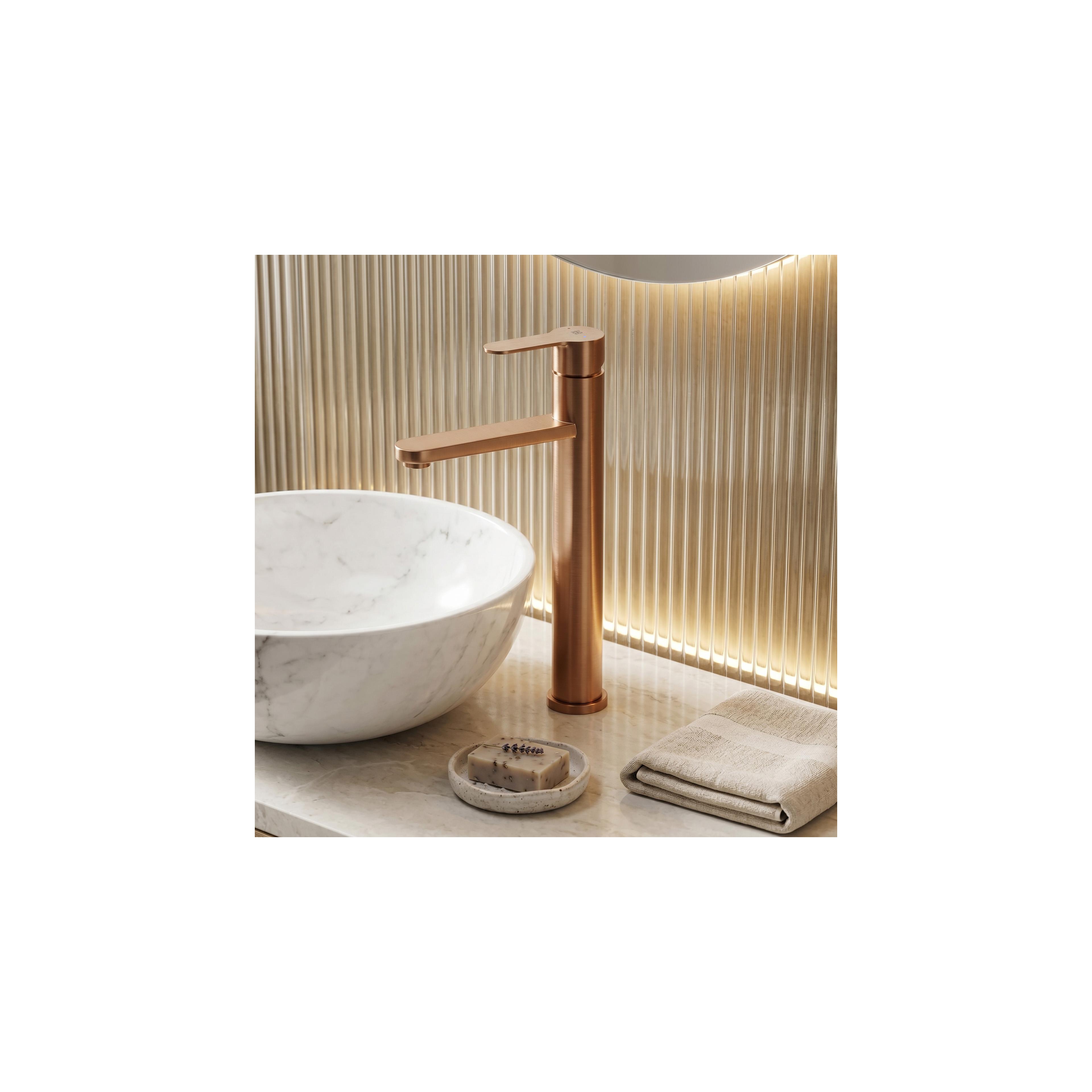 Waschbeckenarmatur Rea Arcos Brush Copper