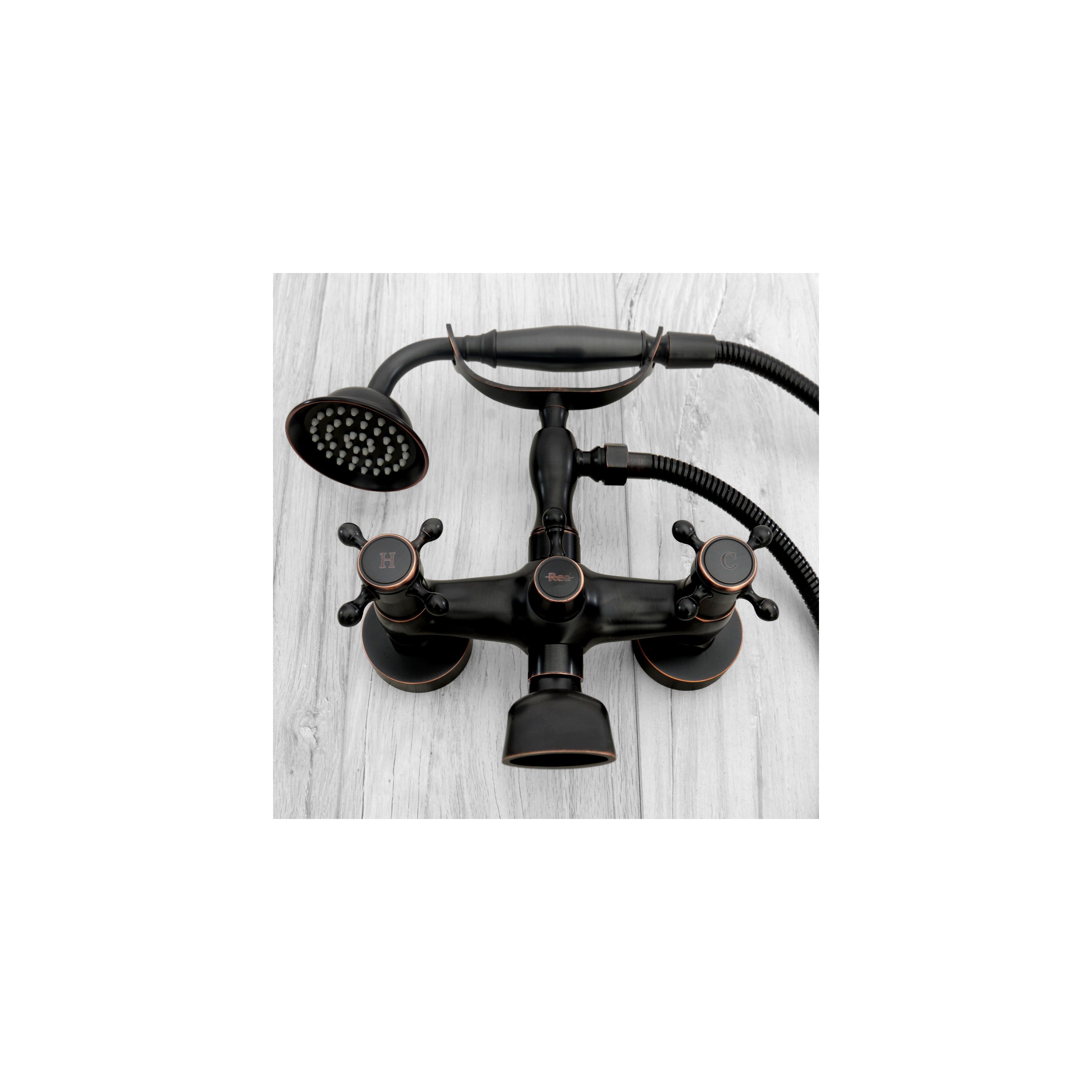 Wannenarmatur Rea Retro Old Black