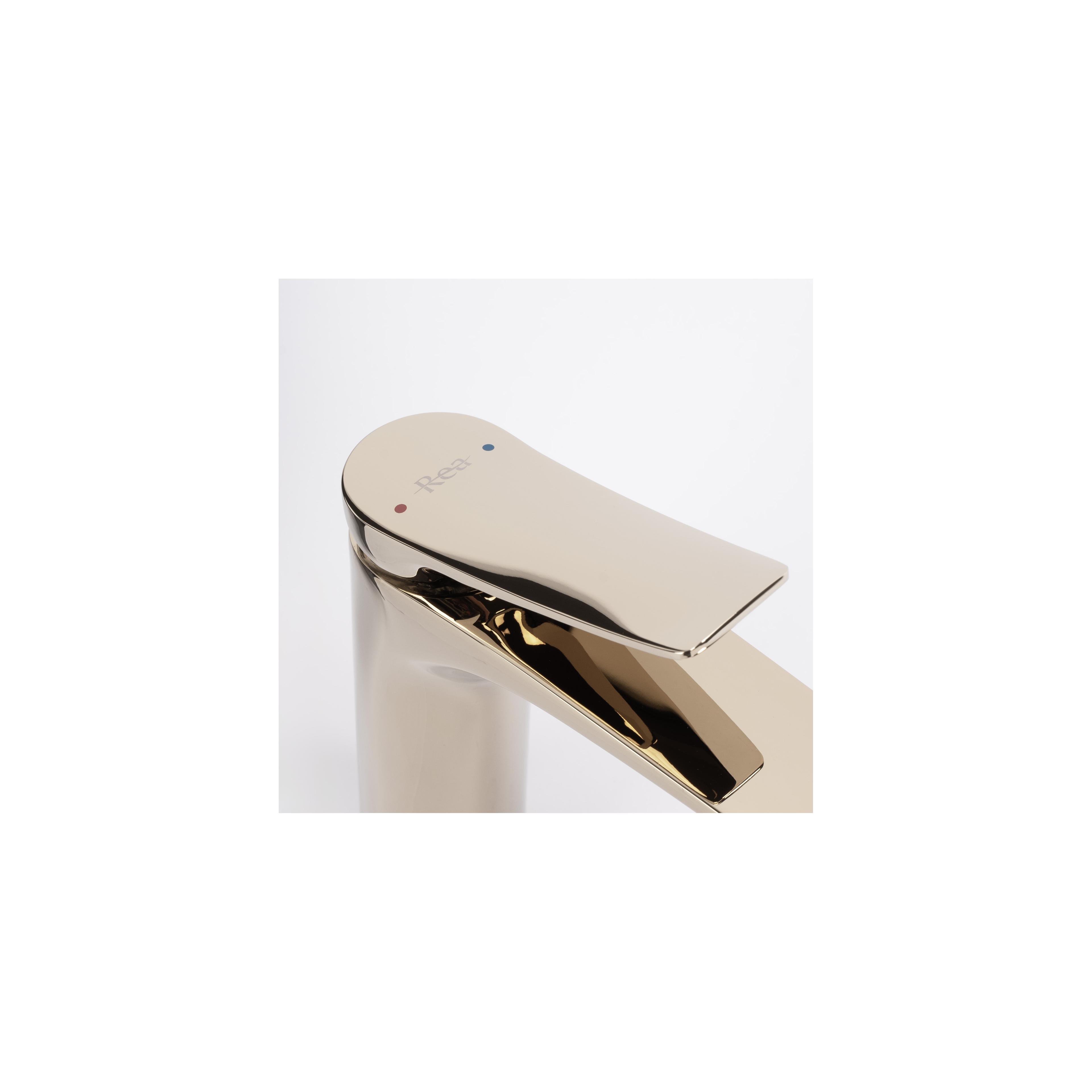 Bathroom faucet PREMIUM Rea Vision Gold Low
