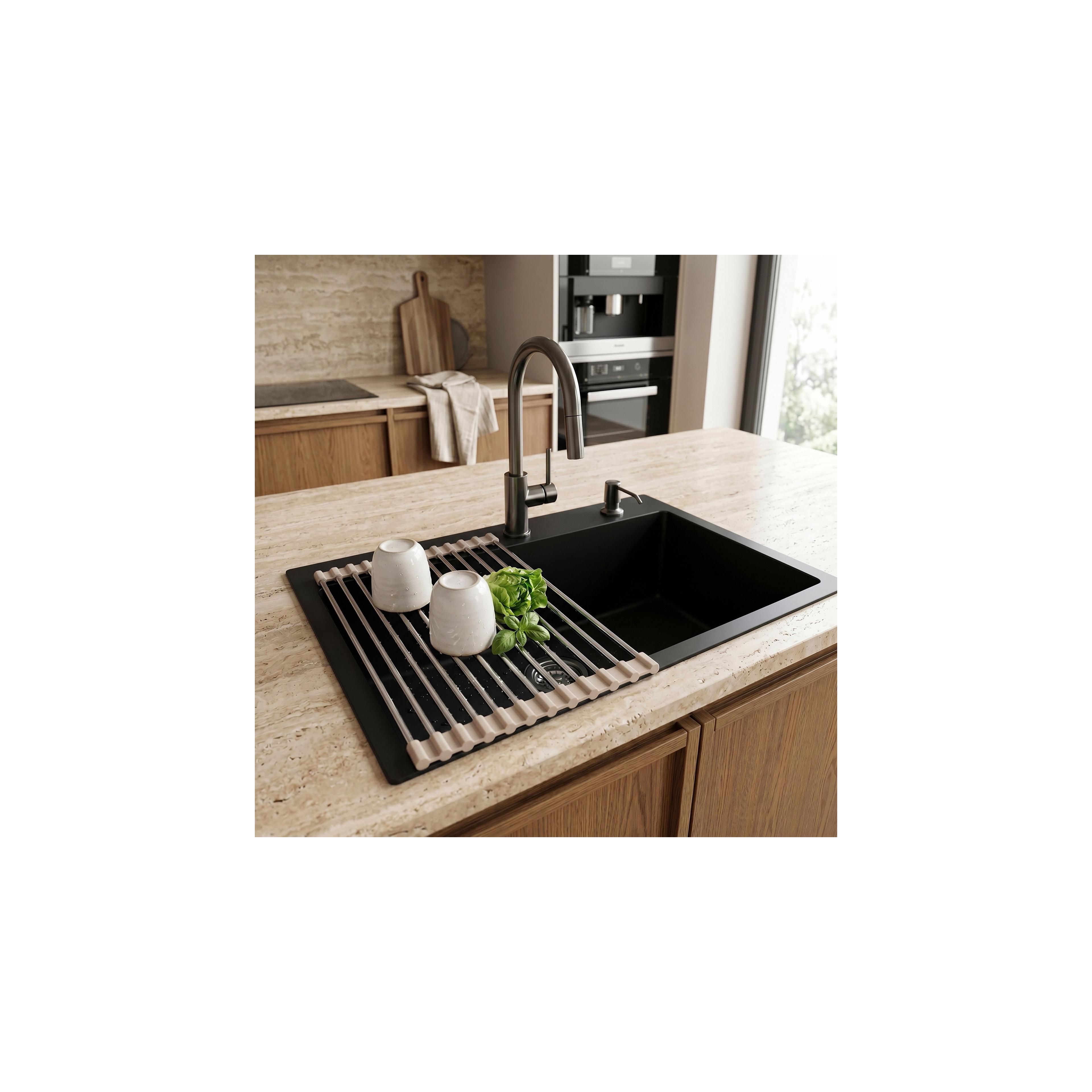 Rollbarer Abtropfständer für Spüle REA P12298B Beige