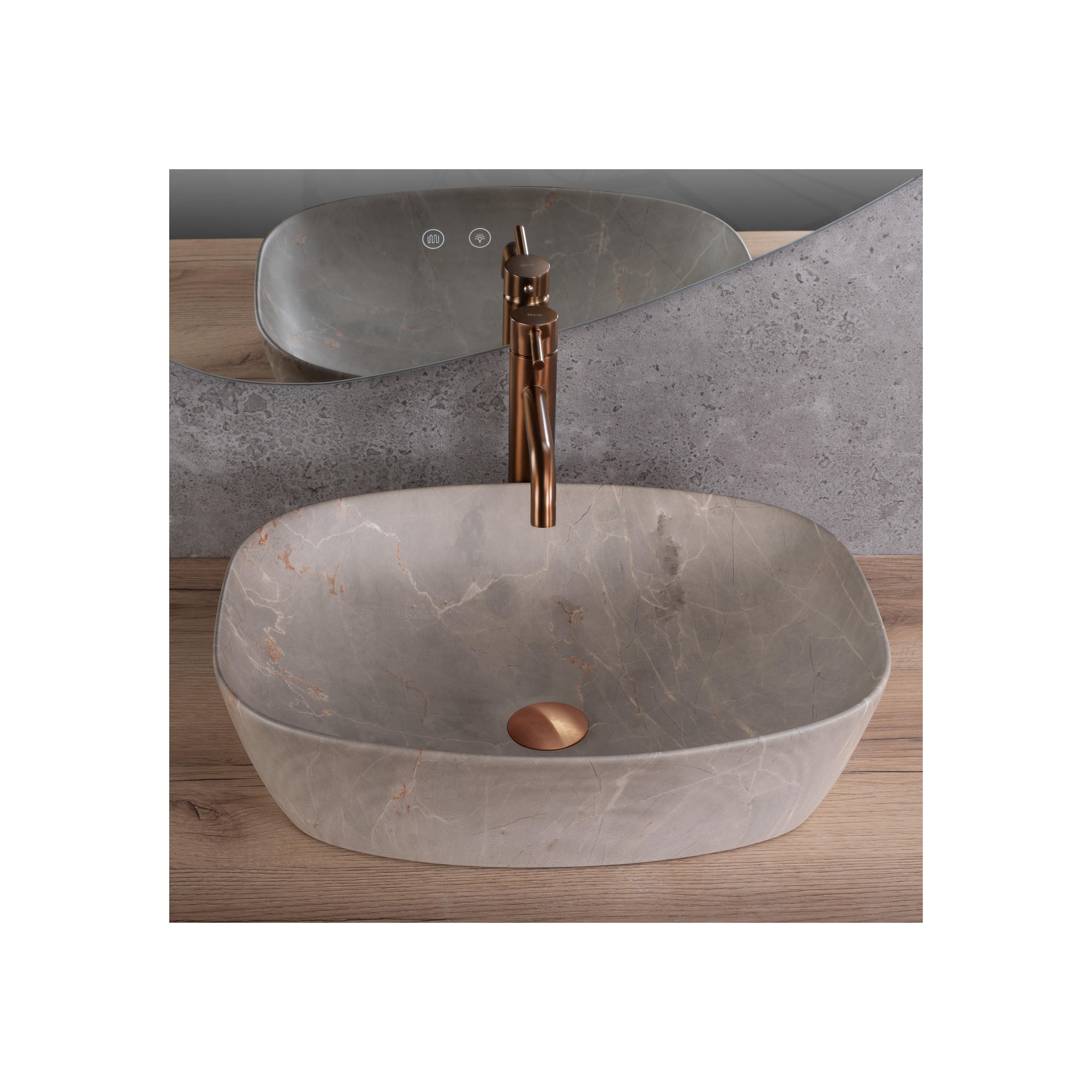 Aufsatzwaschbecken Rea Freja Beige