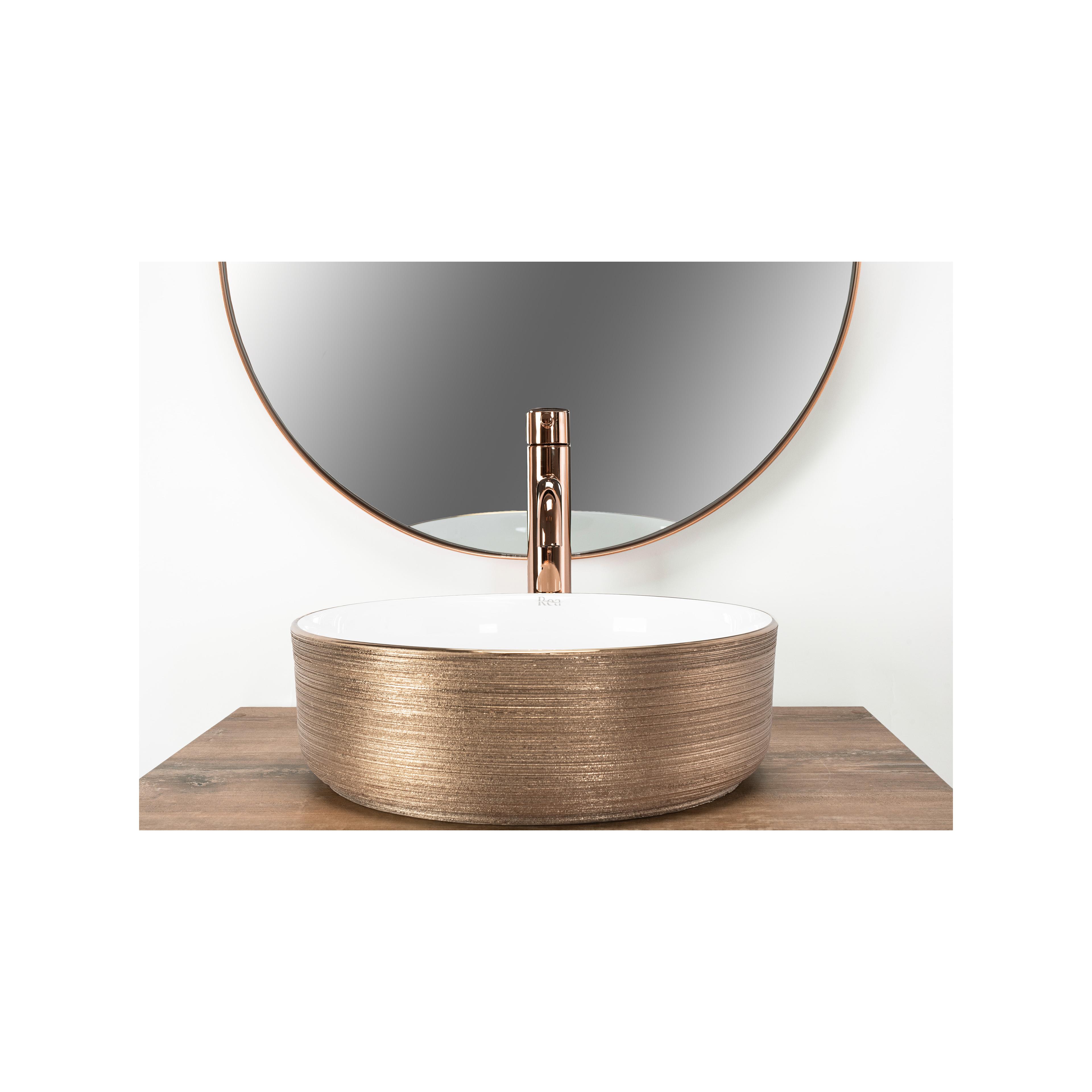 Vasque à poser Rea Sami Brush Rose Gold