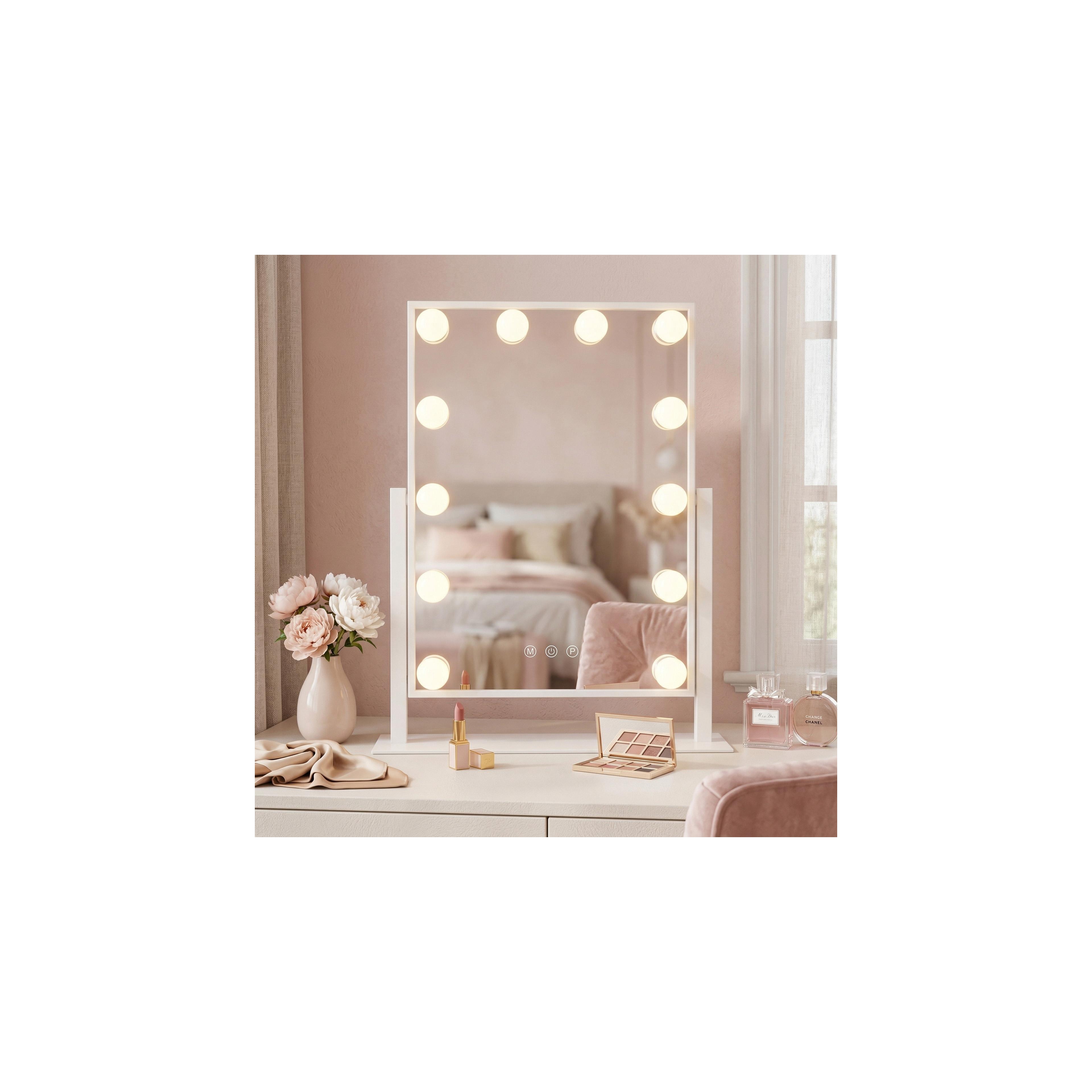 Miroir LED HOLLYWOOD White 30x40