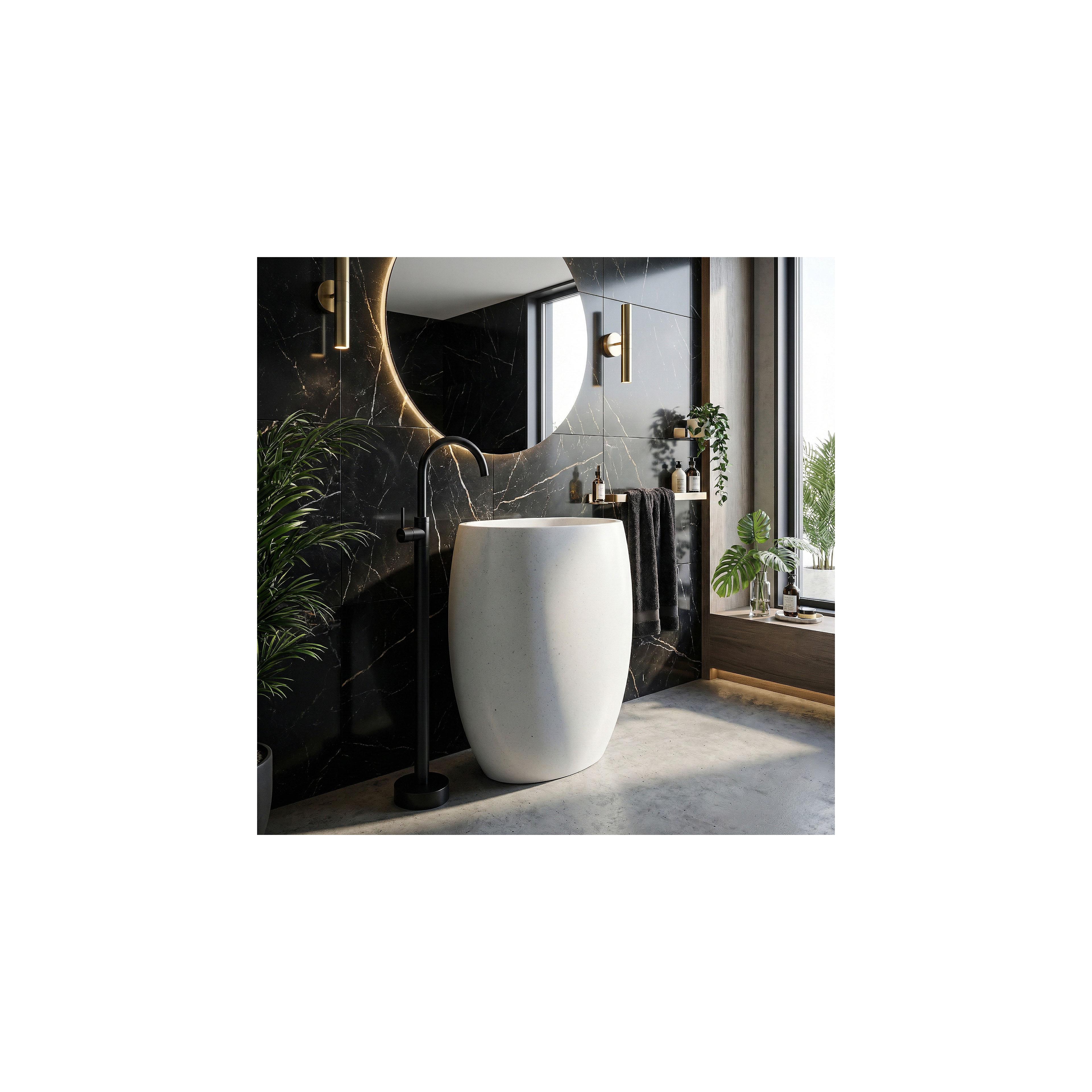 Basin mixer Rea Lungo Black