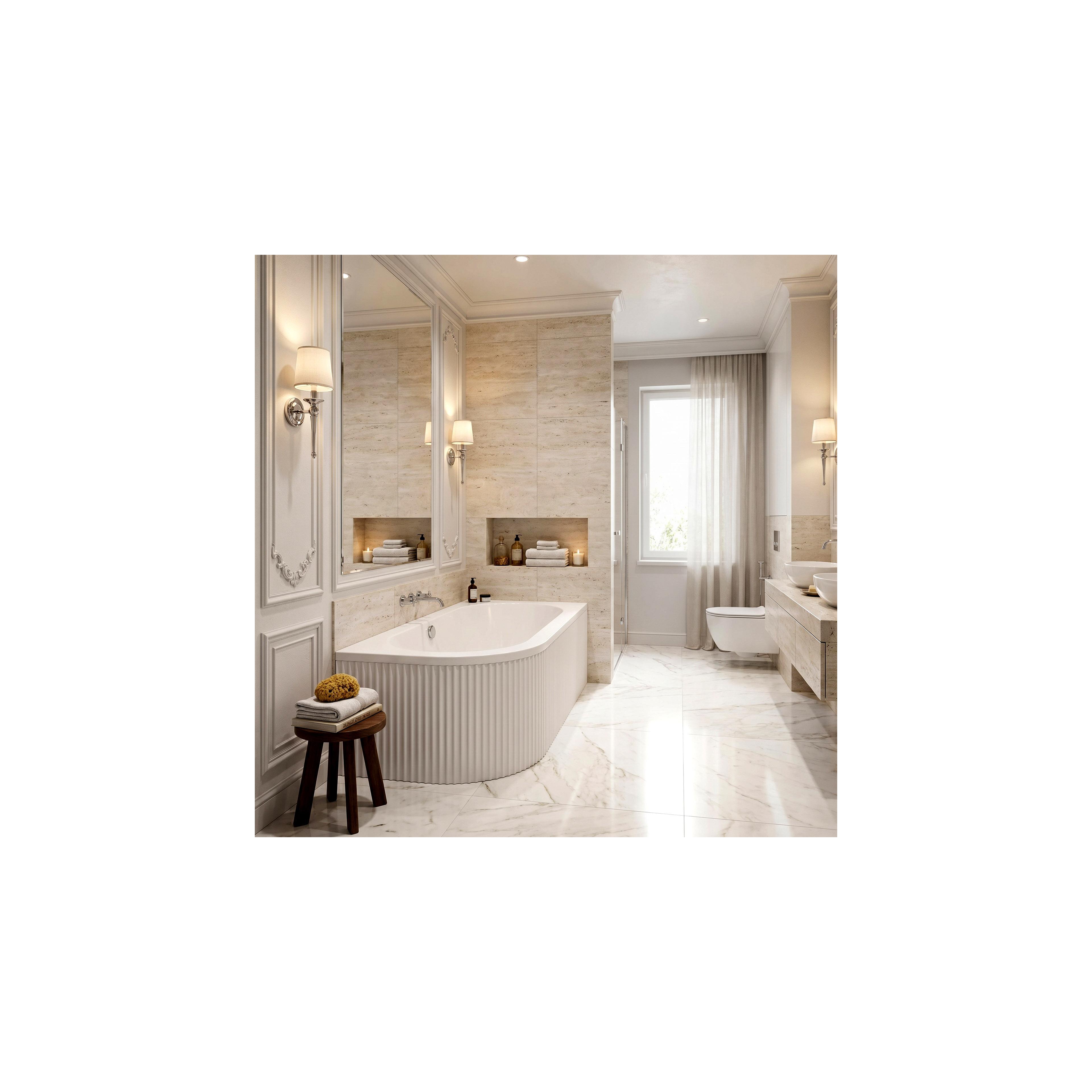 Baignoire Rea Orion Stripe Right 160cm