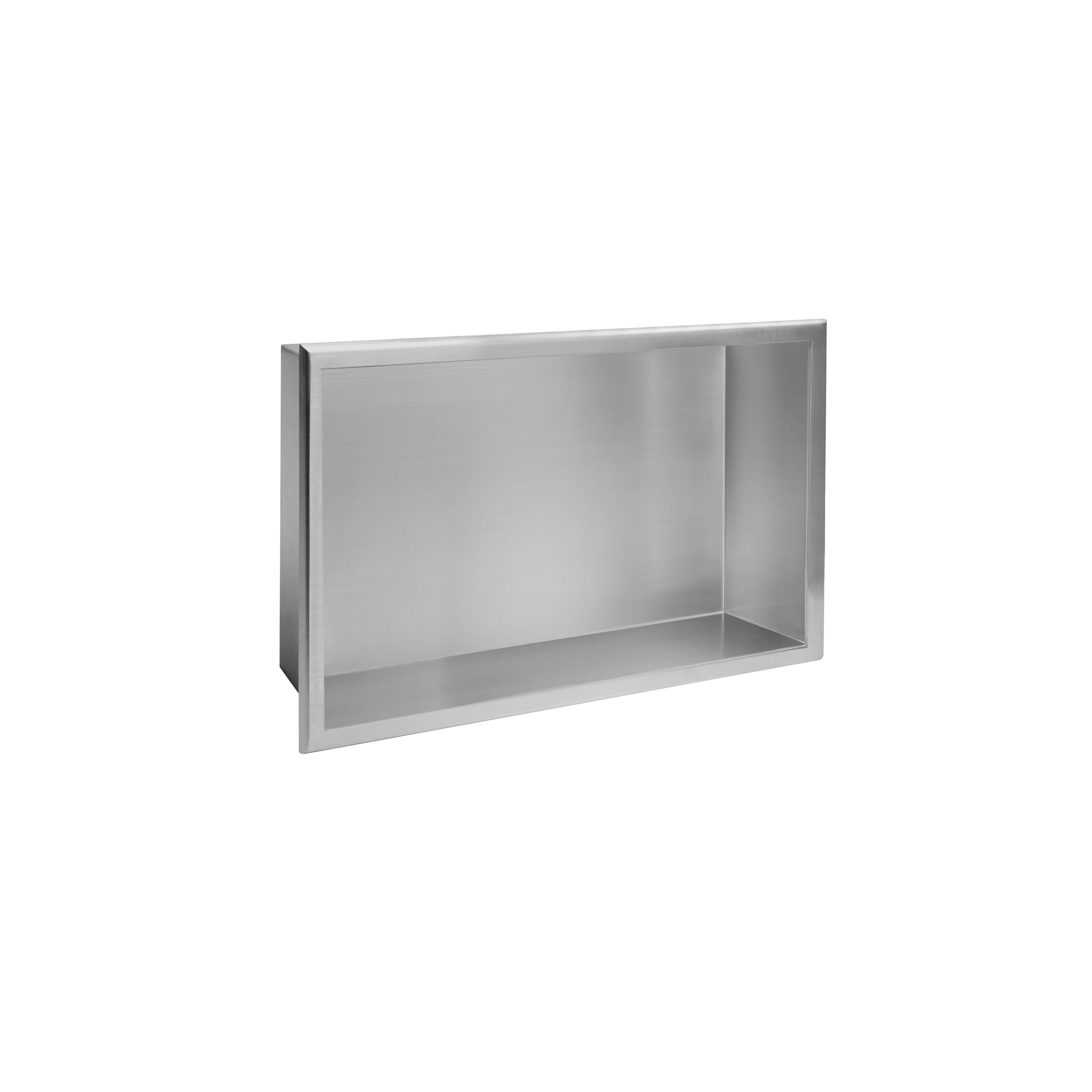 NISCHENREGAL BADEZIMMER 30x45 stahl gebürstet