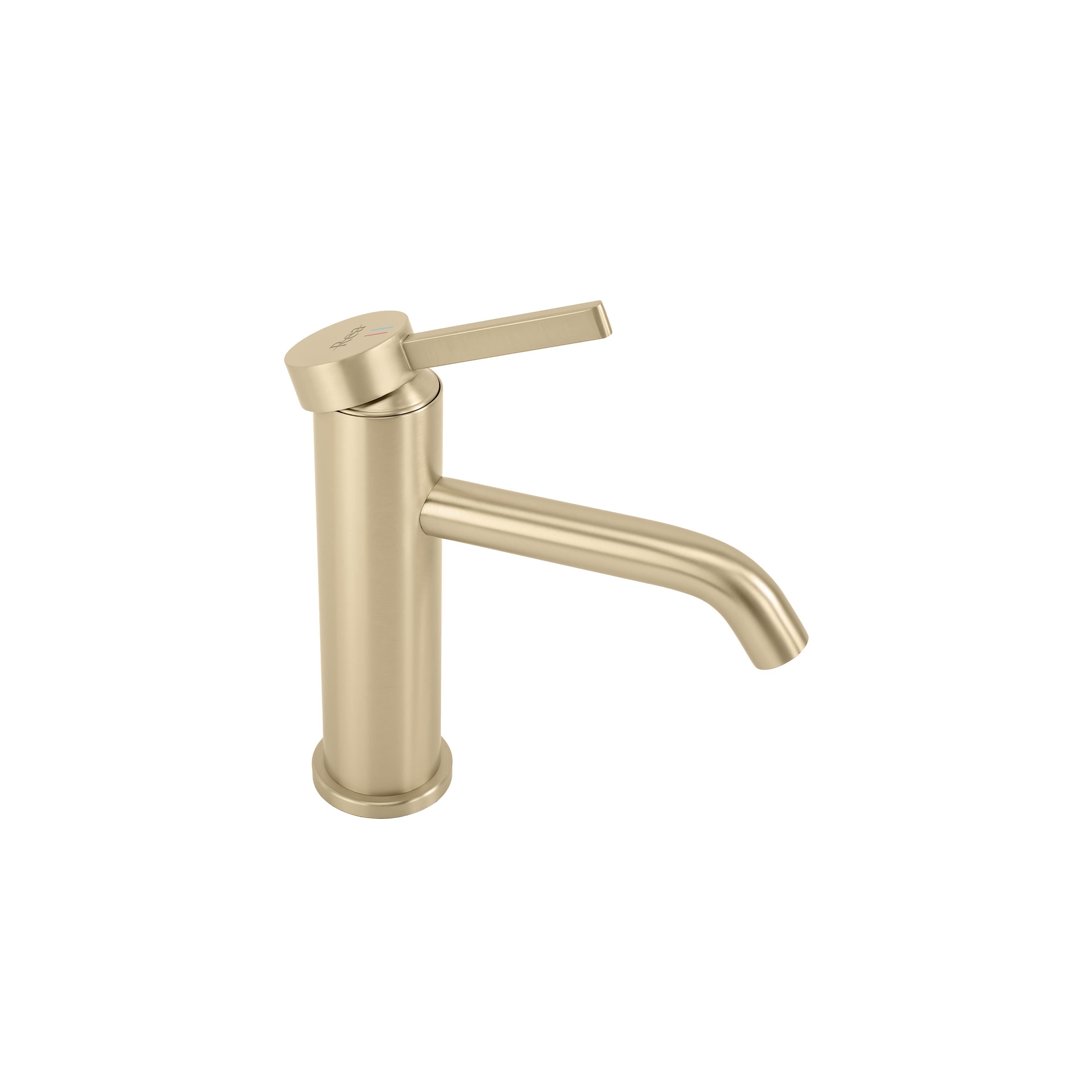 Bathroom faucet Rea Rivo Brush Gold