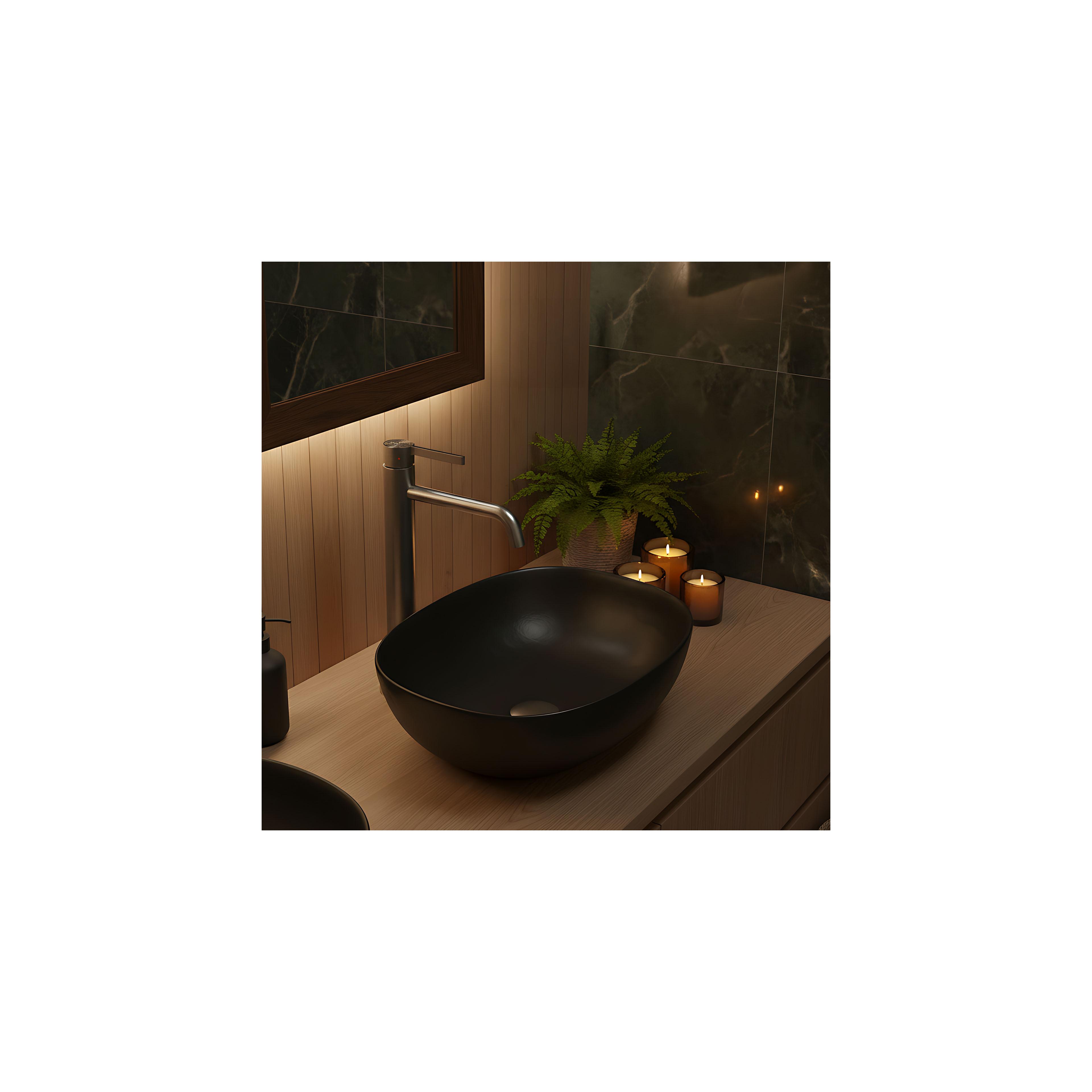 Waschbeckenarmatur Rea Foster Brush Nickel High