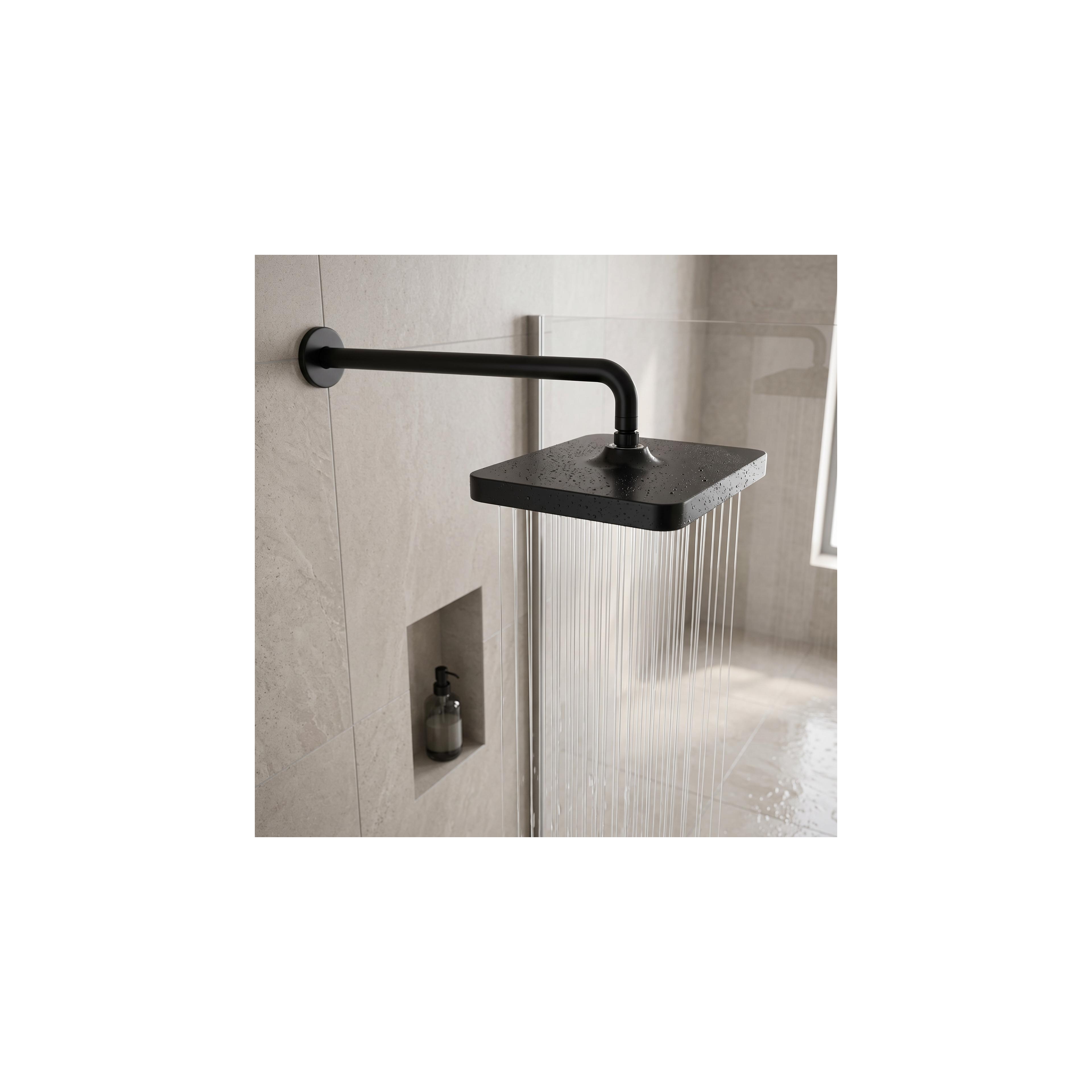 Rectangular shower head REA JS-032 Black