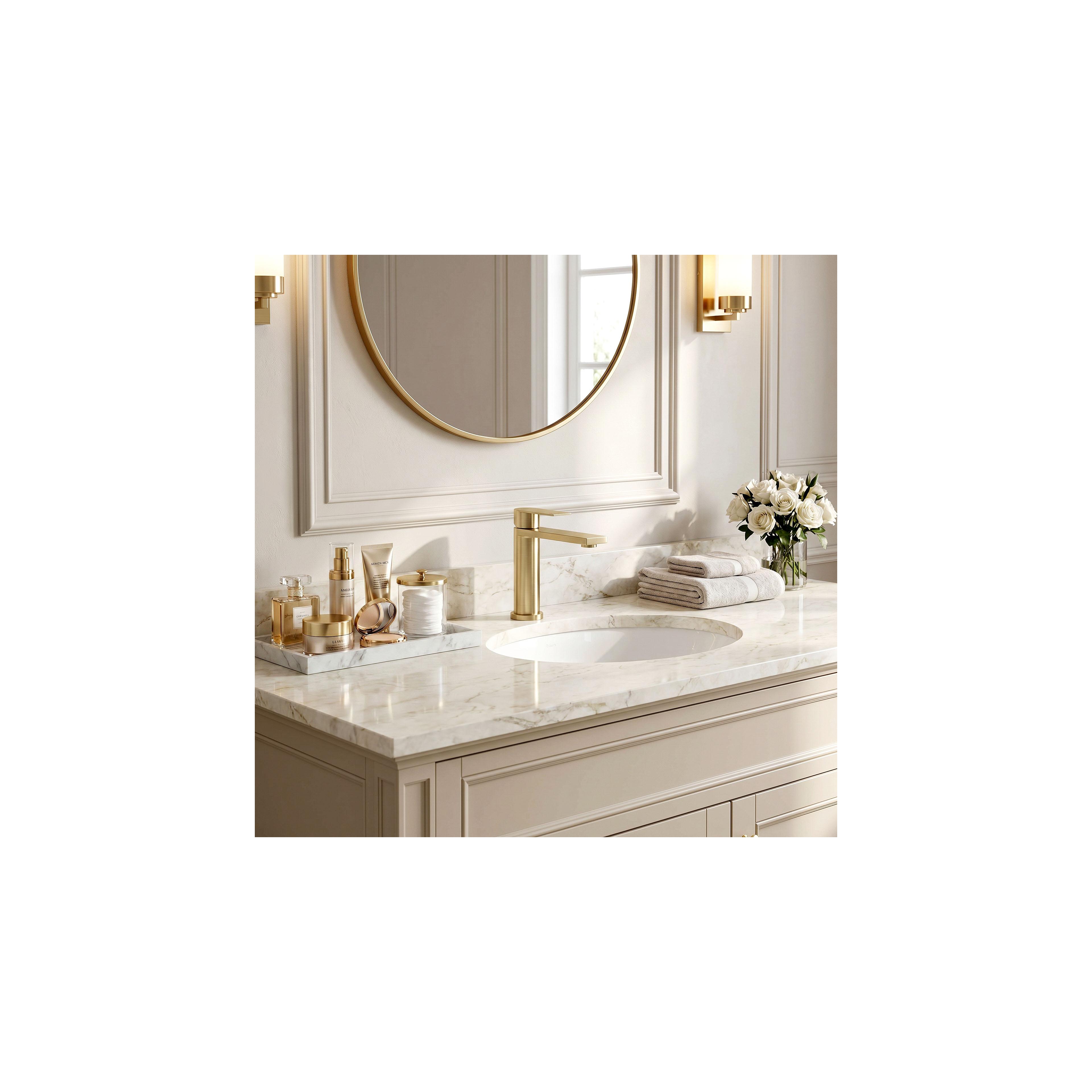 Waschbeckenarmatur Rea Hunter Brush Gold Low