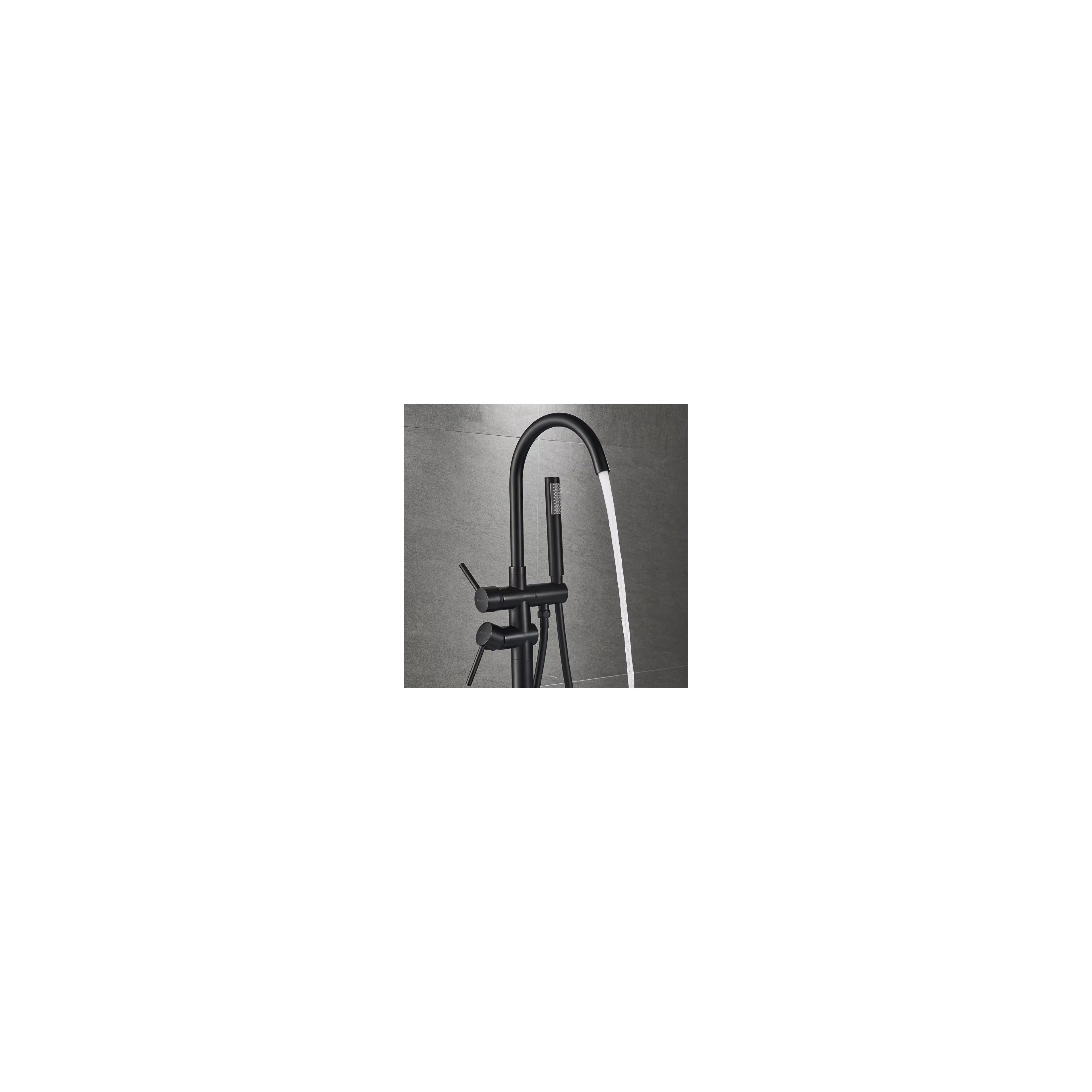Vloeren  badmengkraan Rea Ortis Black
