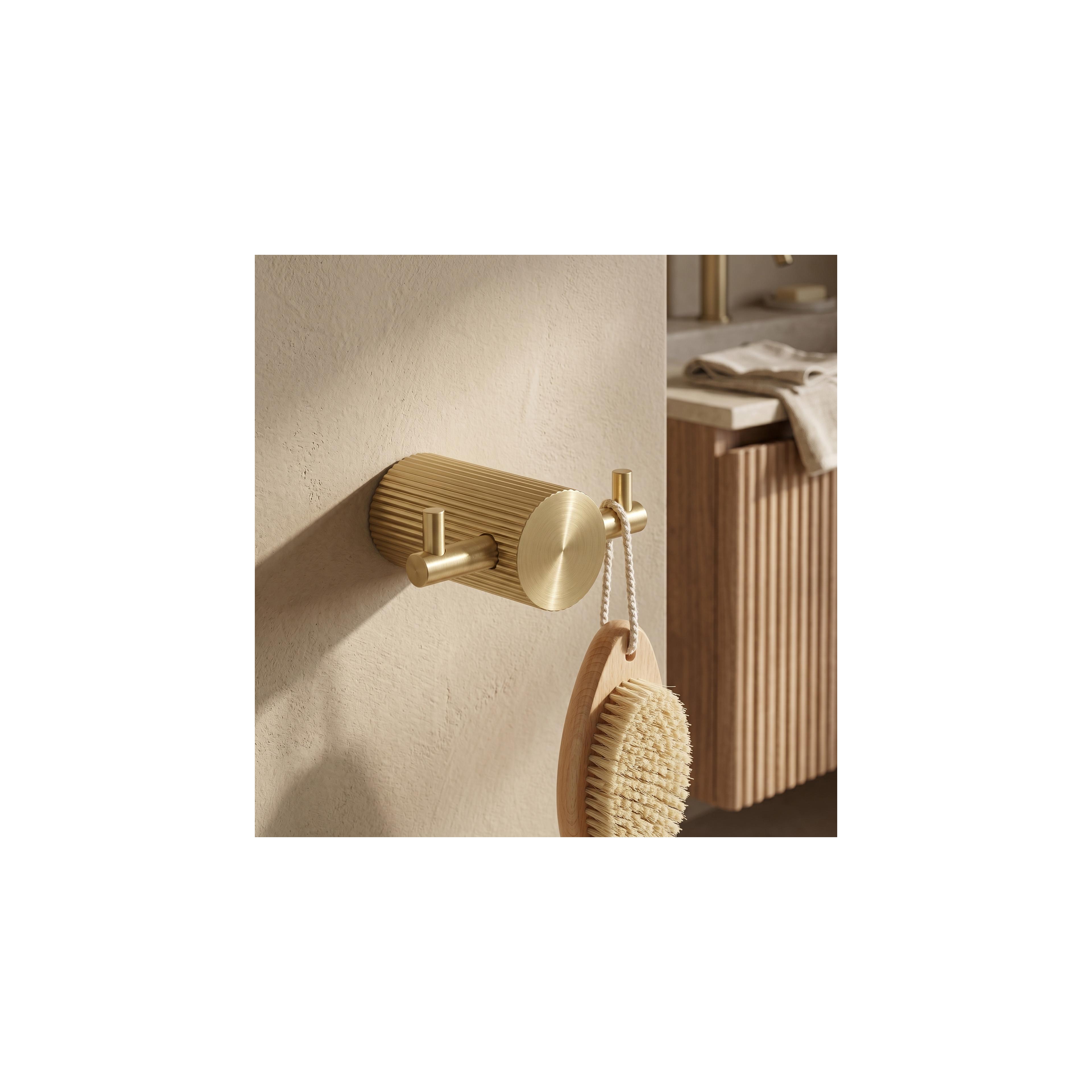 Badezimmerhaken 64104A SOLO Brush Gold