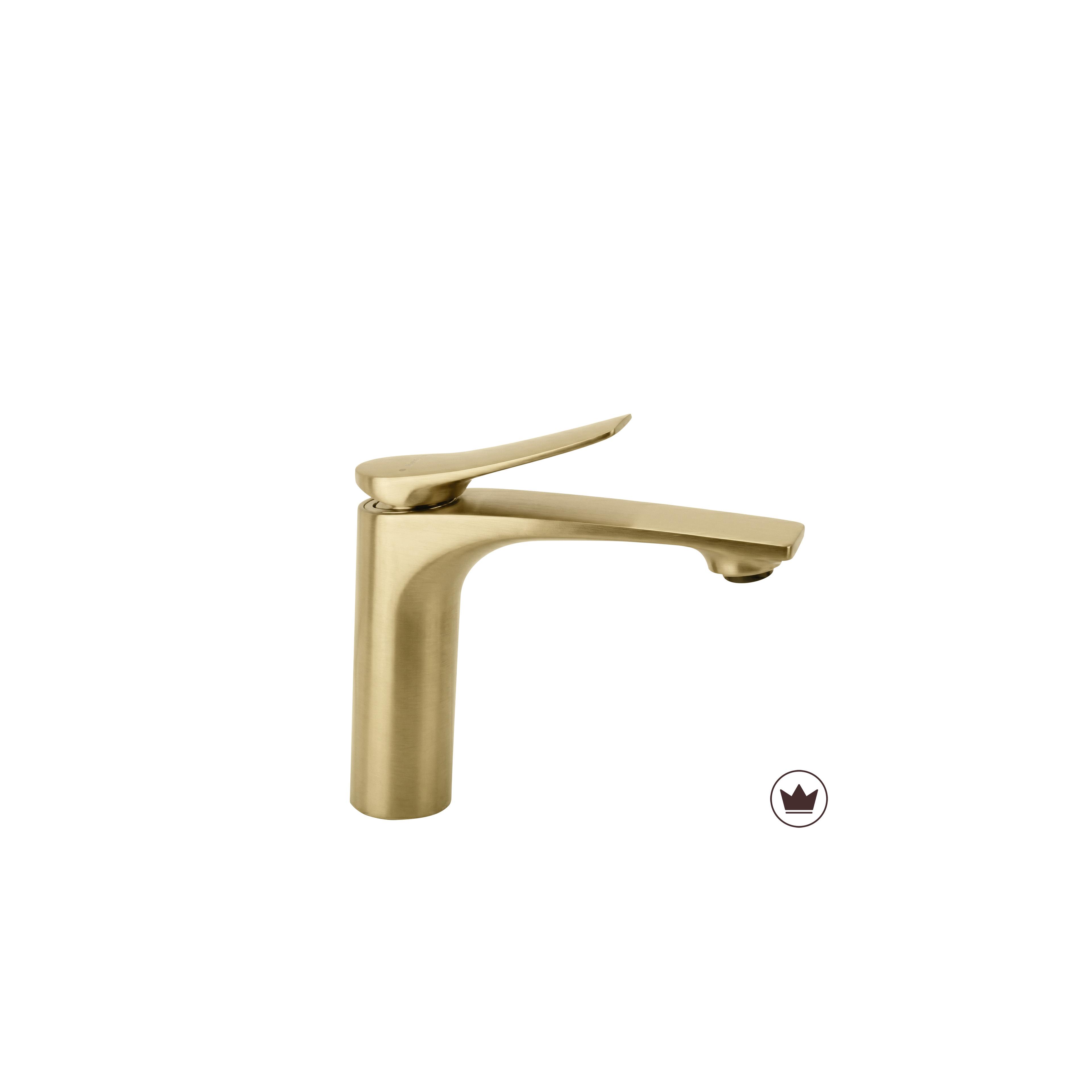 Tvättställsblandare PREMIUM REA Vision Gold Brush Low