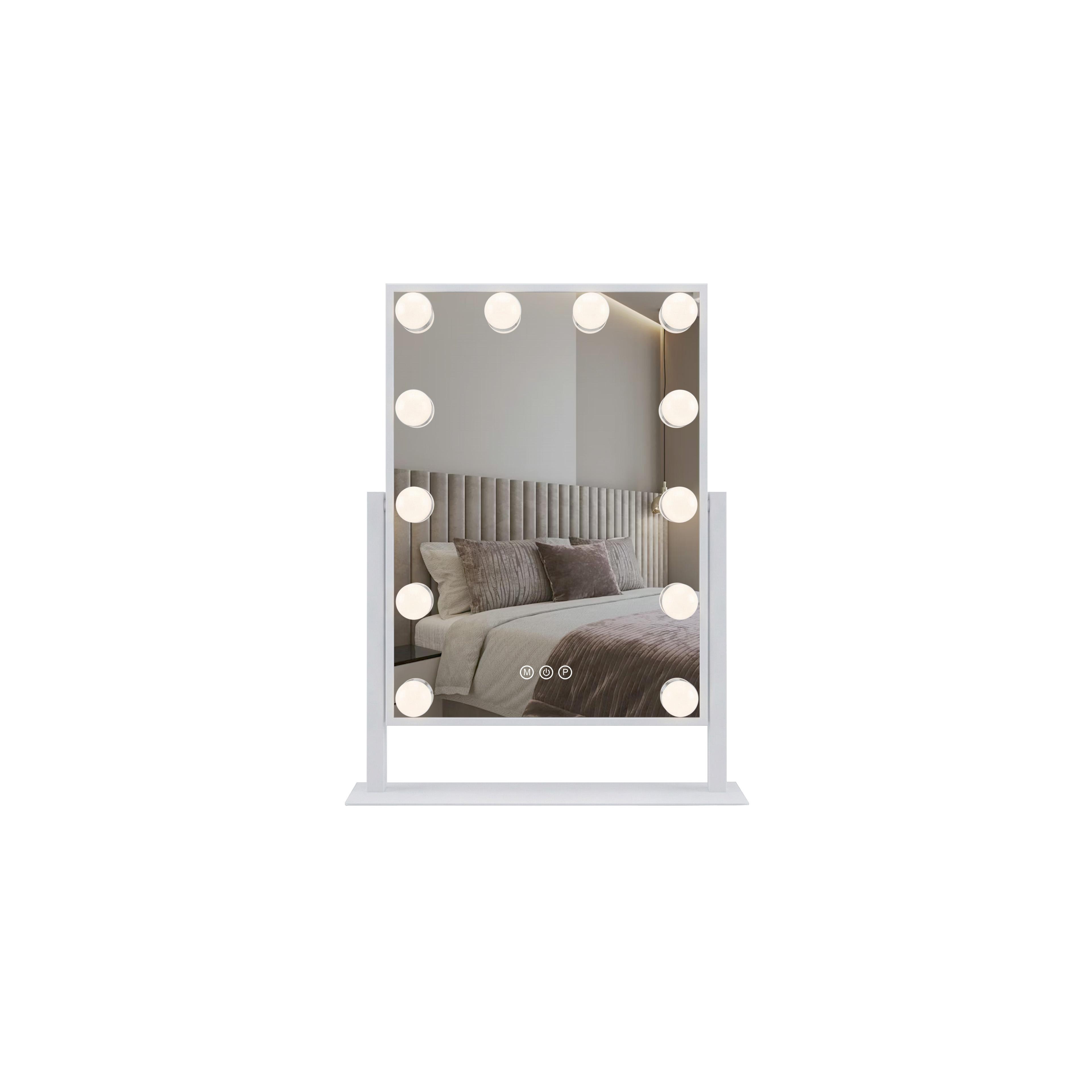 Miroir LED HOLLYWOOD White 30x40