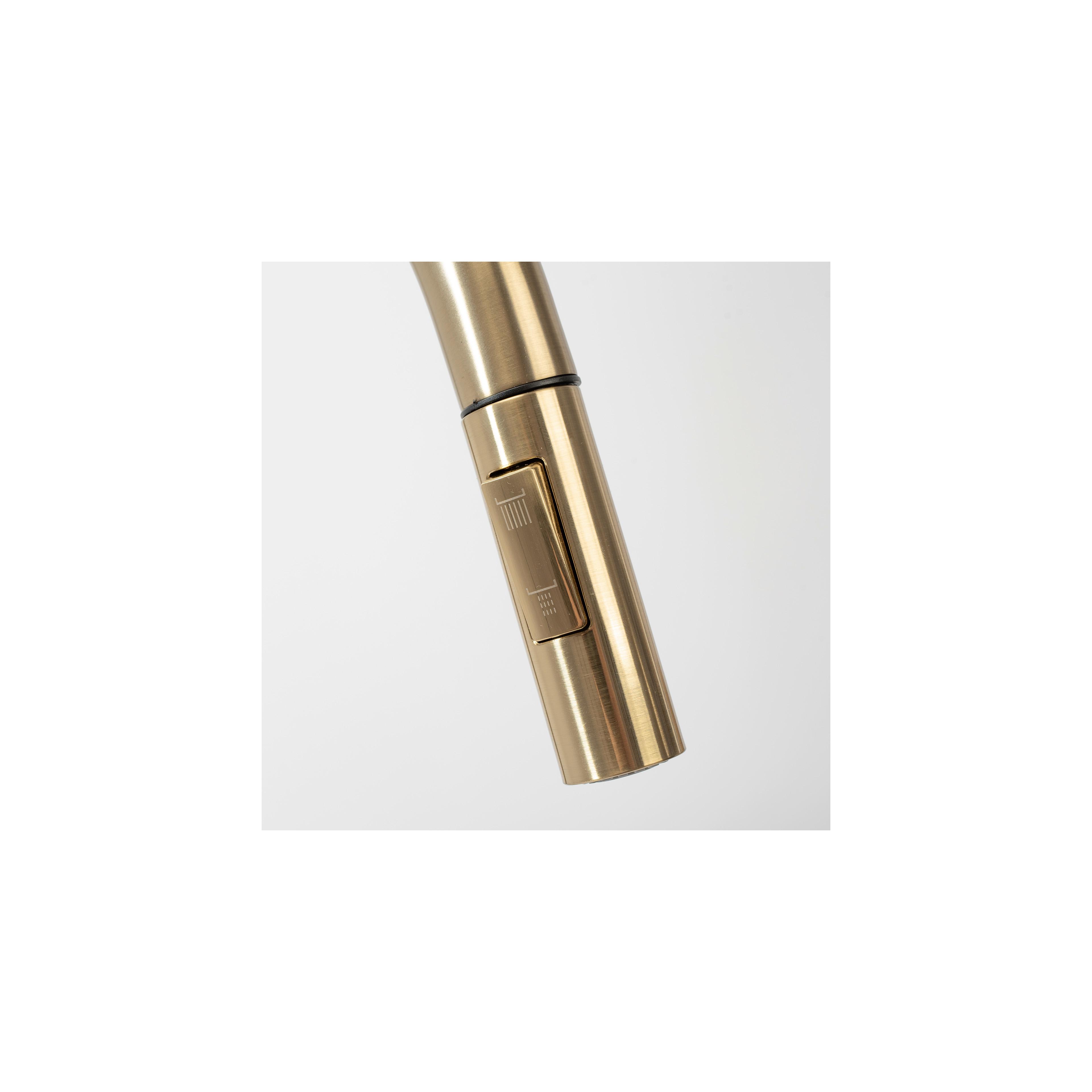 Air outlet with aerator for kitchen faucet REA Fresh Brush Gold