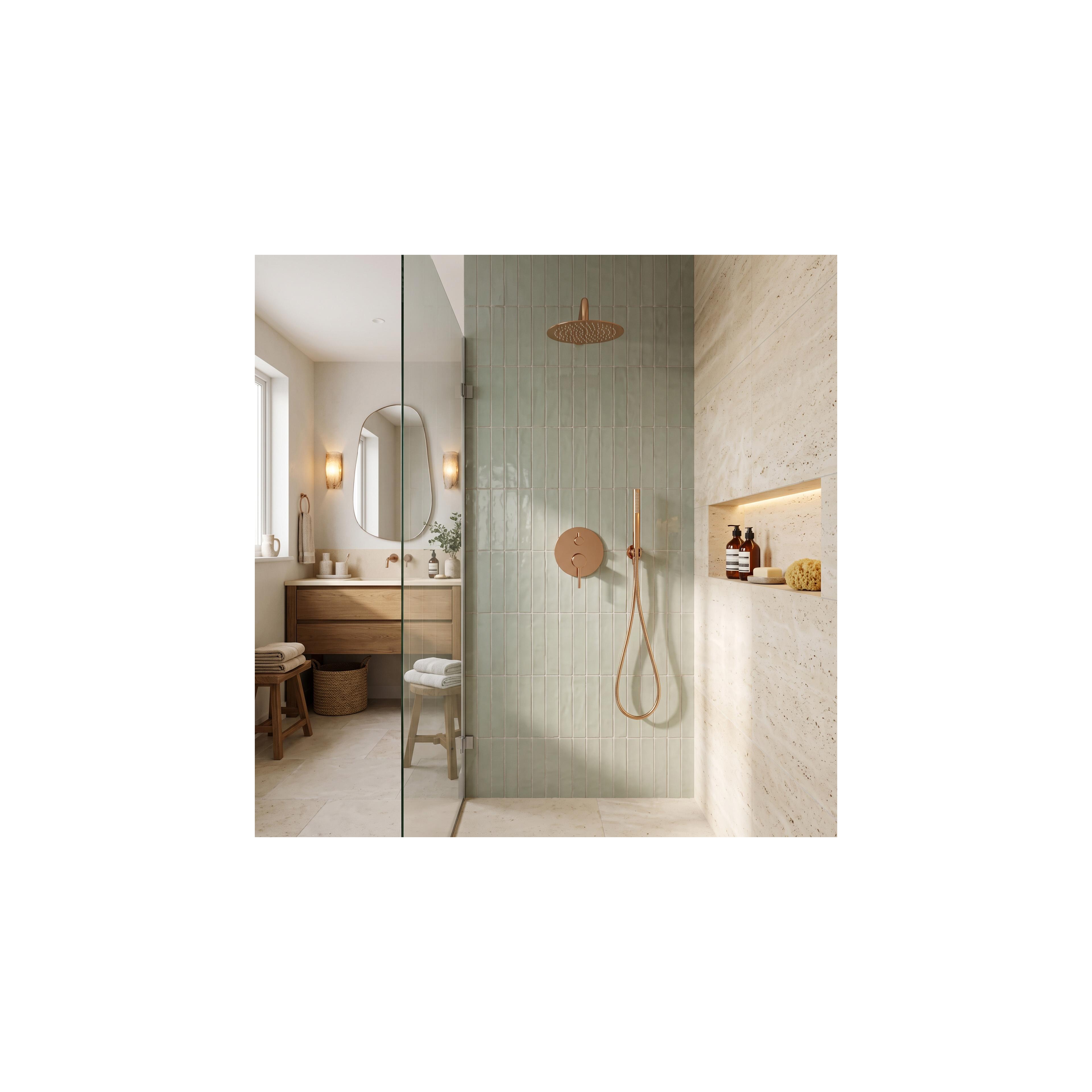 Rea Lungo Copper concealed installation shower set