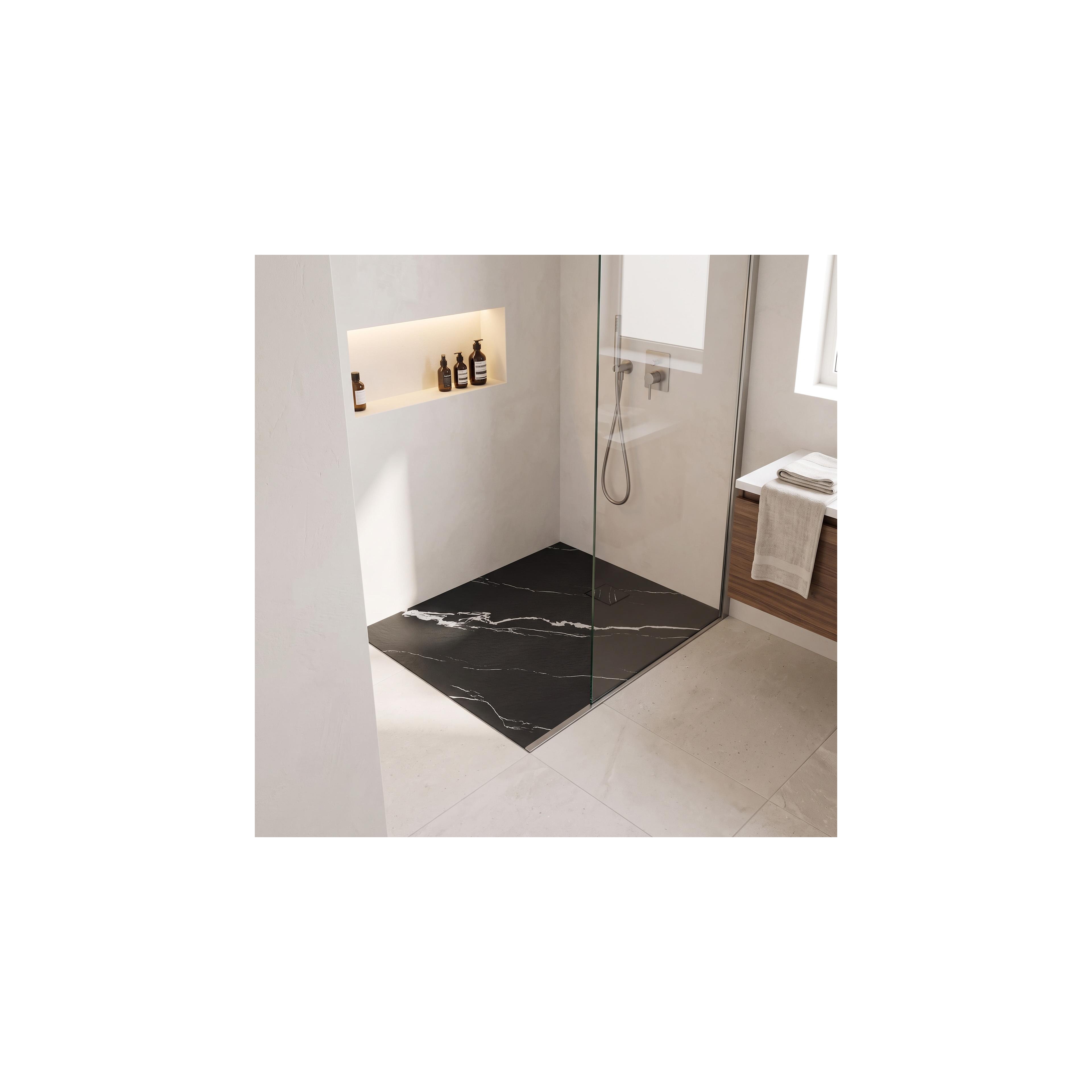Duschtasse Magnum CARRARA BLACK 80x100