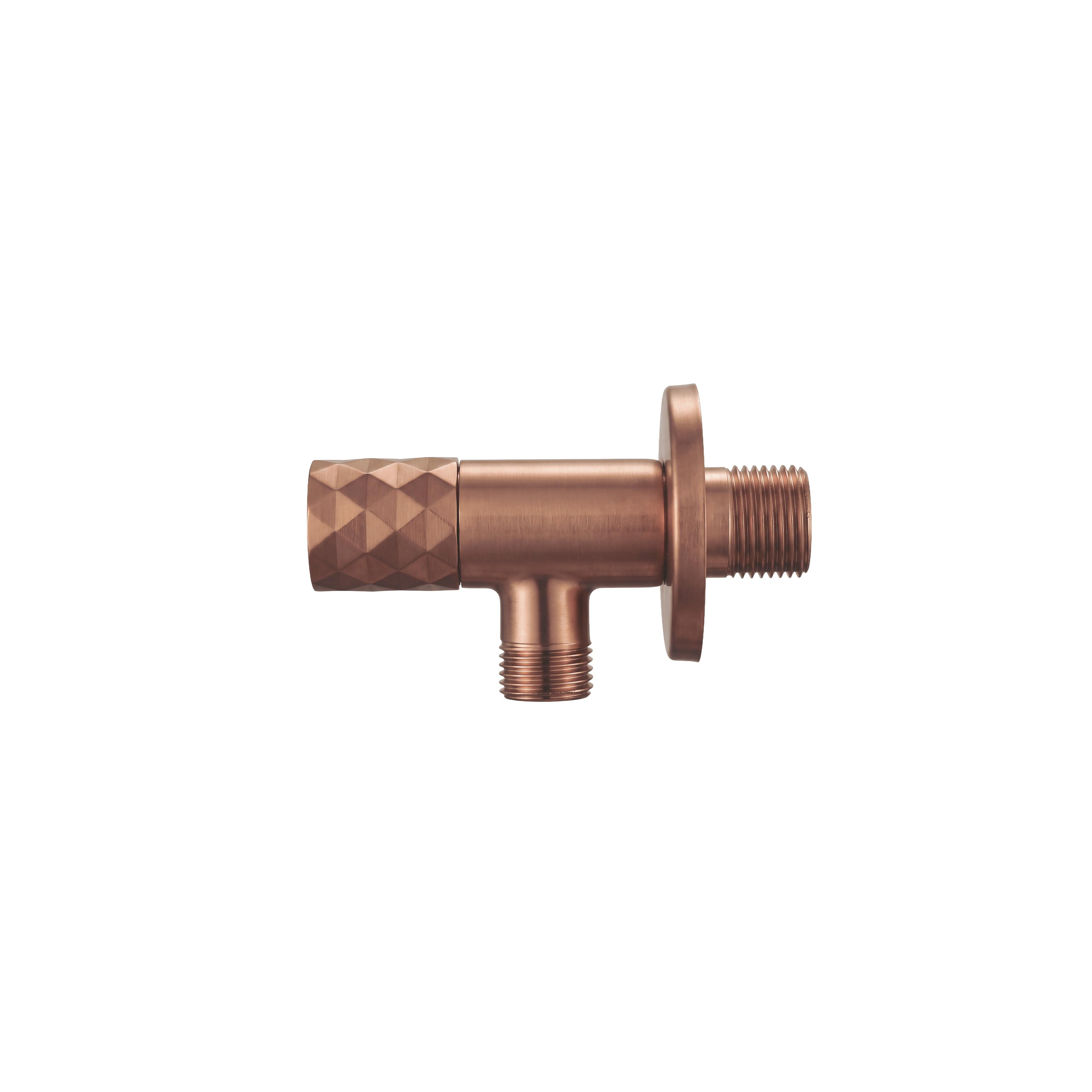 Vinkelventil Diamond 03 1/2" x 3/8" Brush Copper