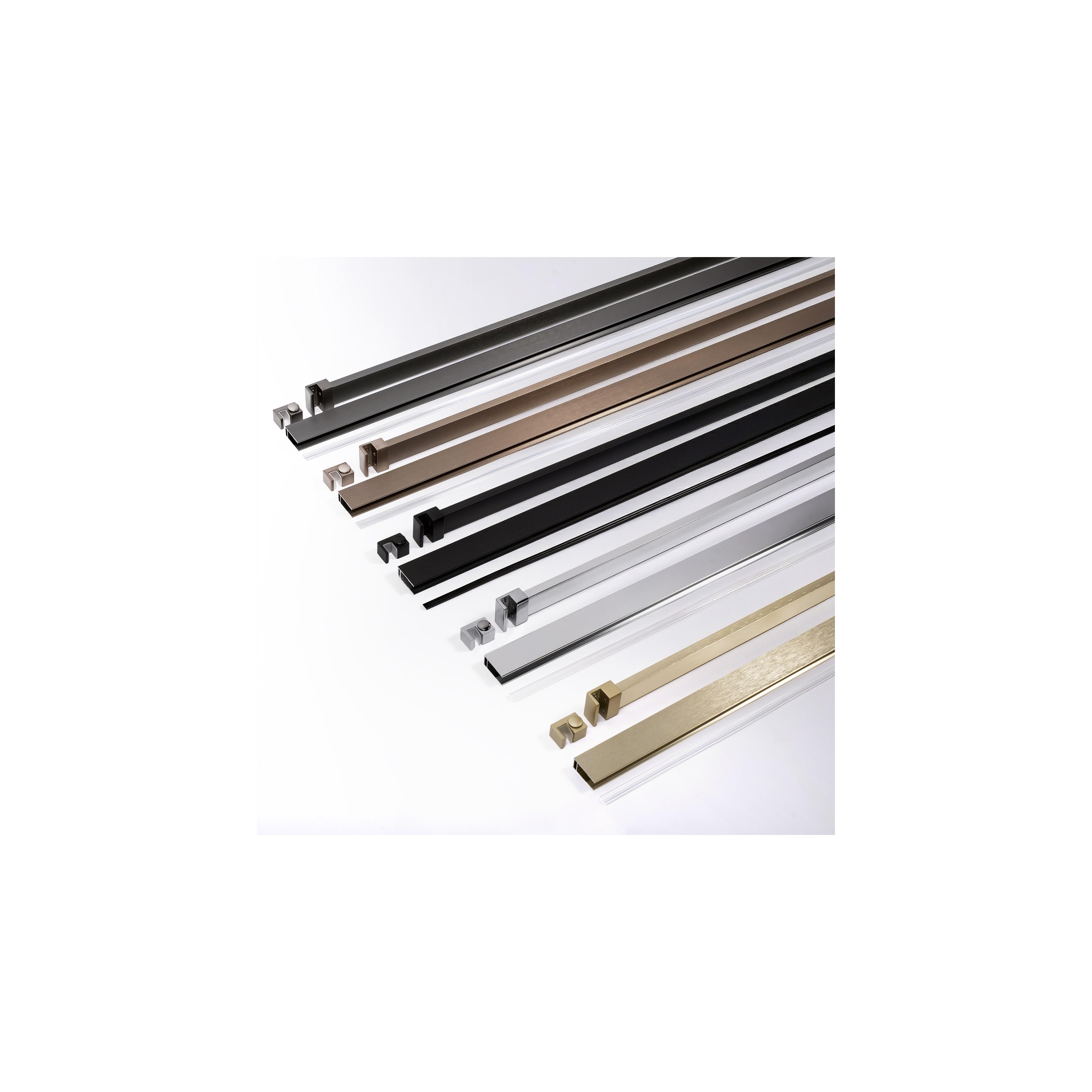 Duschwand Rea Flexi Transparent / Brush Copper 70