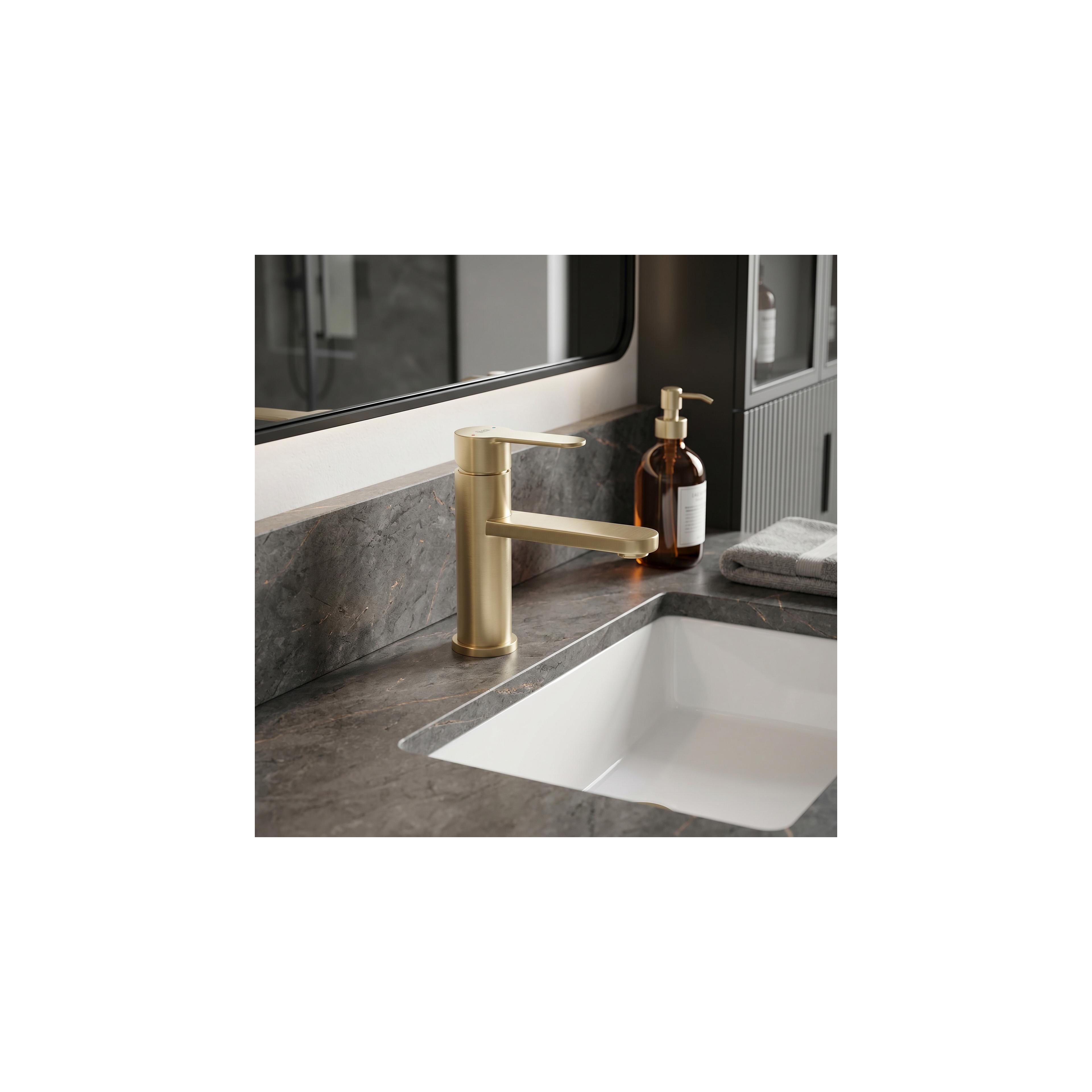 Waschbeckenarmatur Rea Arcos Brush Gold