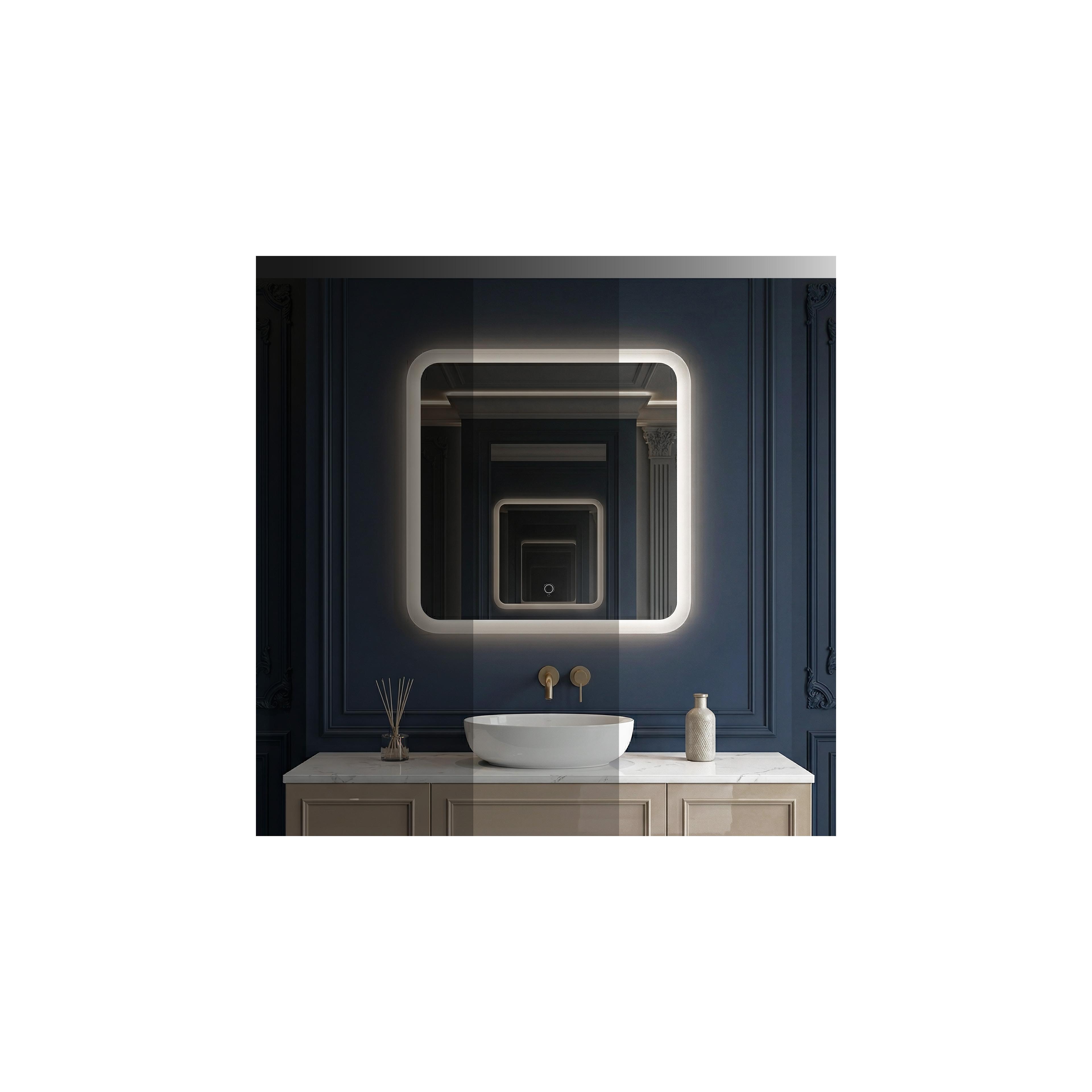 Spiegel LED 70x70cm TOP-2