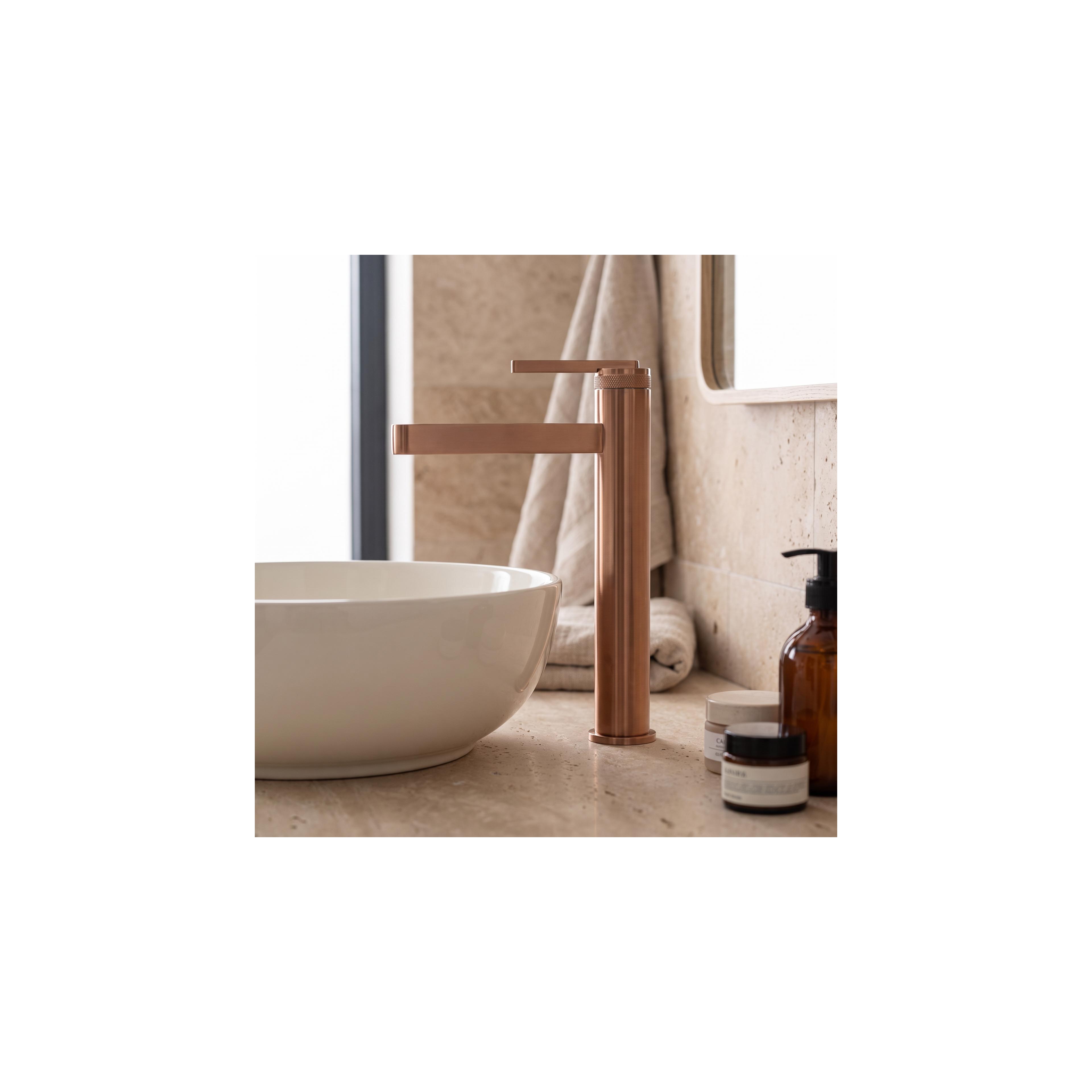 Bathroom faucet Rea Grace Brush Copper High