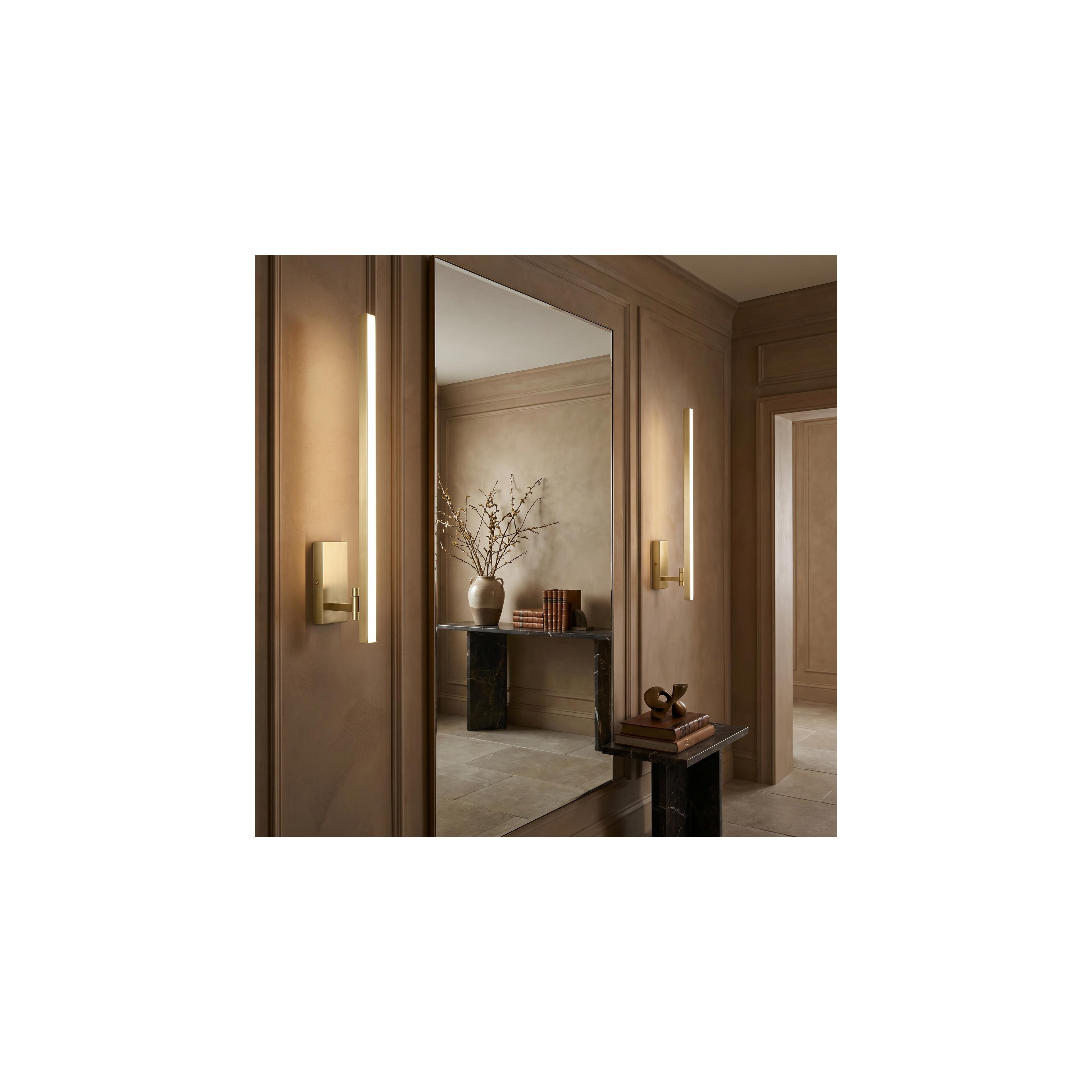 Bad LED-Wandleuchte SWE032-1W 60cm BRUSH GOLD