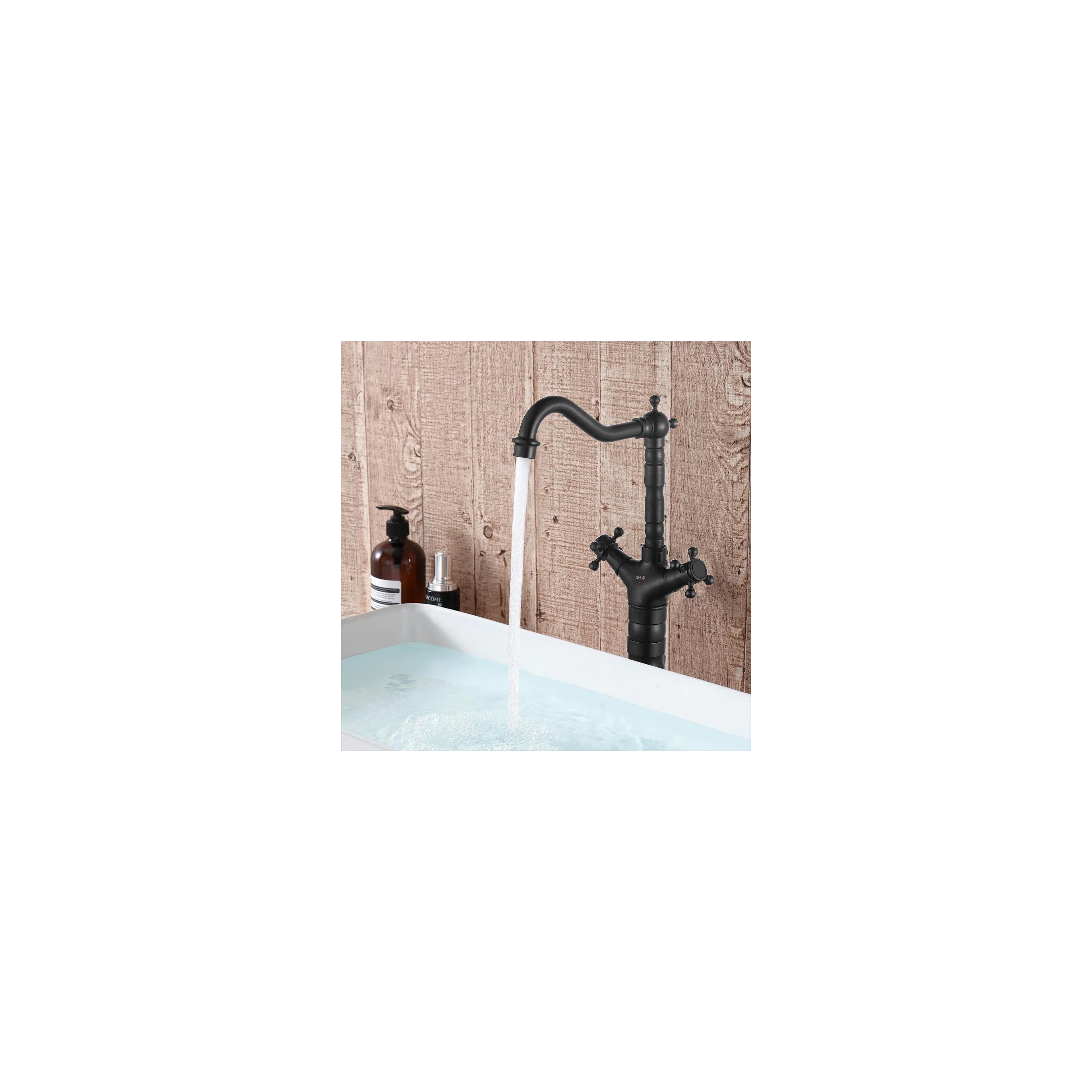 Waschbeckenarmatur Rea Rustico Old Black