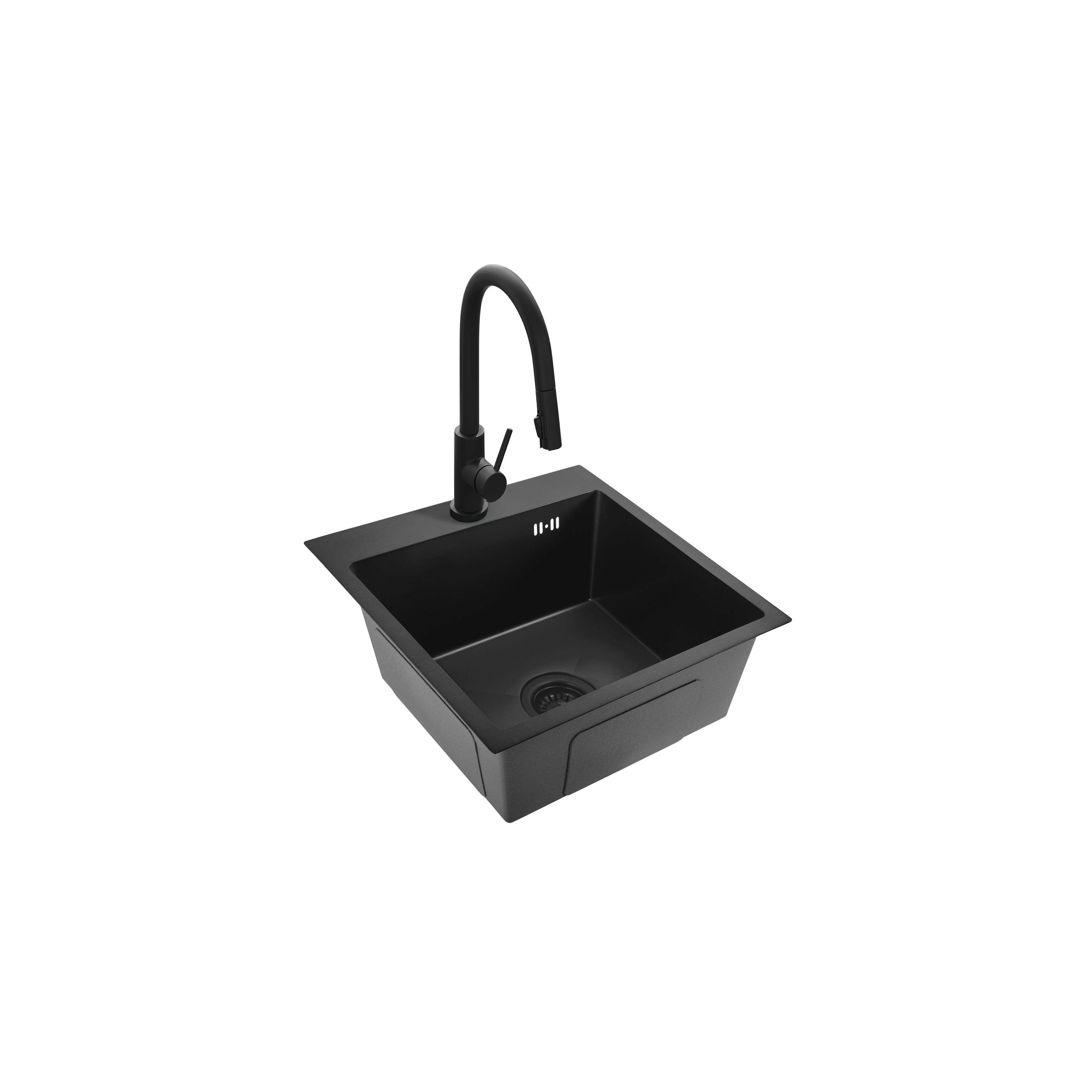 Edelstahlspüle Leo 40 Black