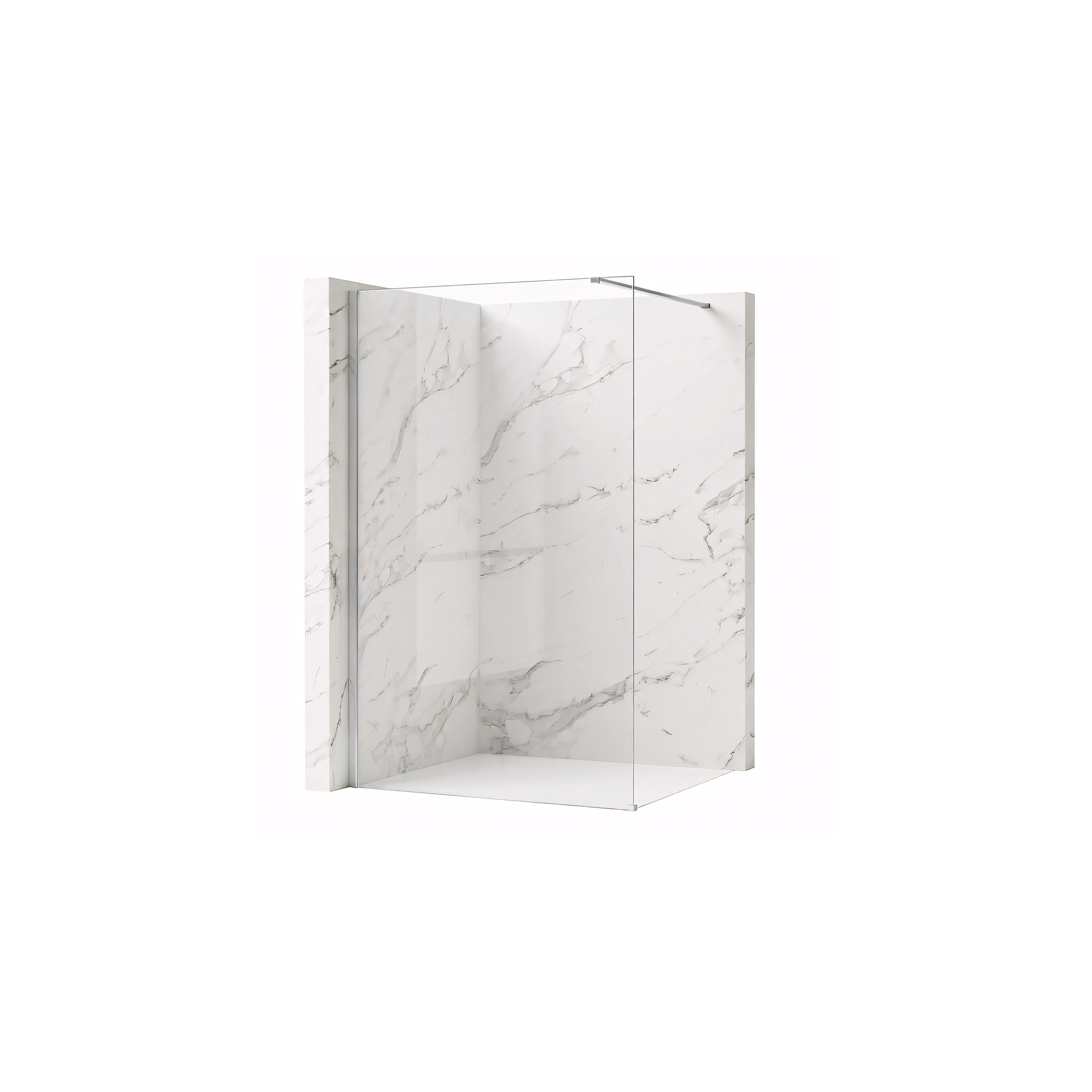 Paroi de douche Rea Flexi Transparent / Chrome 130