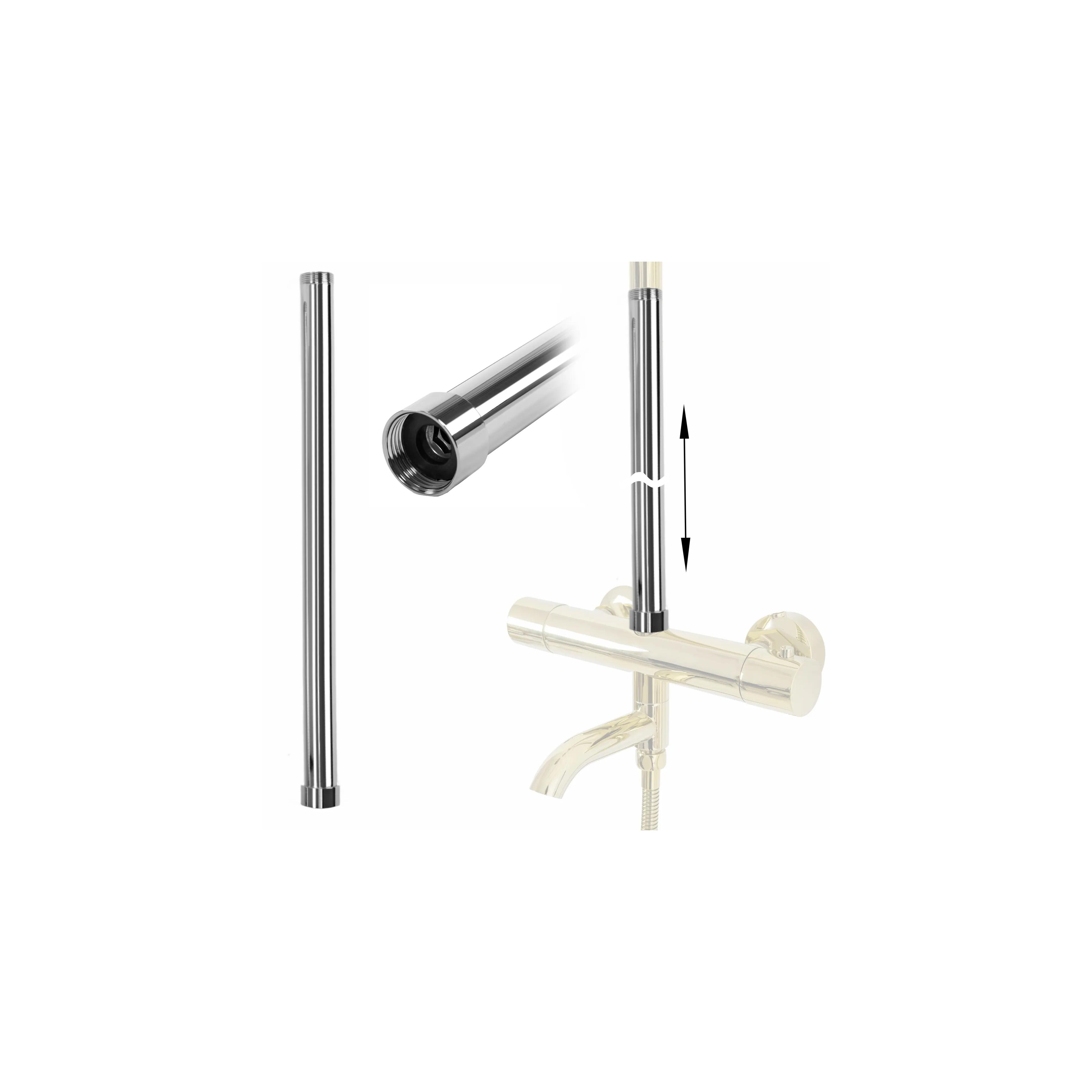 Extension for a bathtub and shower set CHROM 50cm
